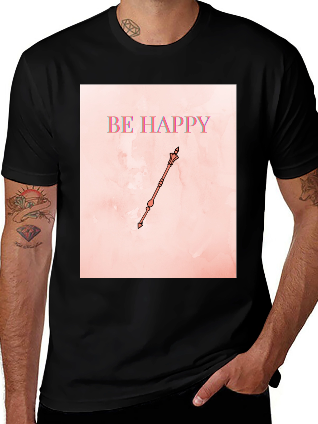 Variant 5 of Be Happy Graphic T-Shirt