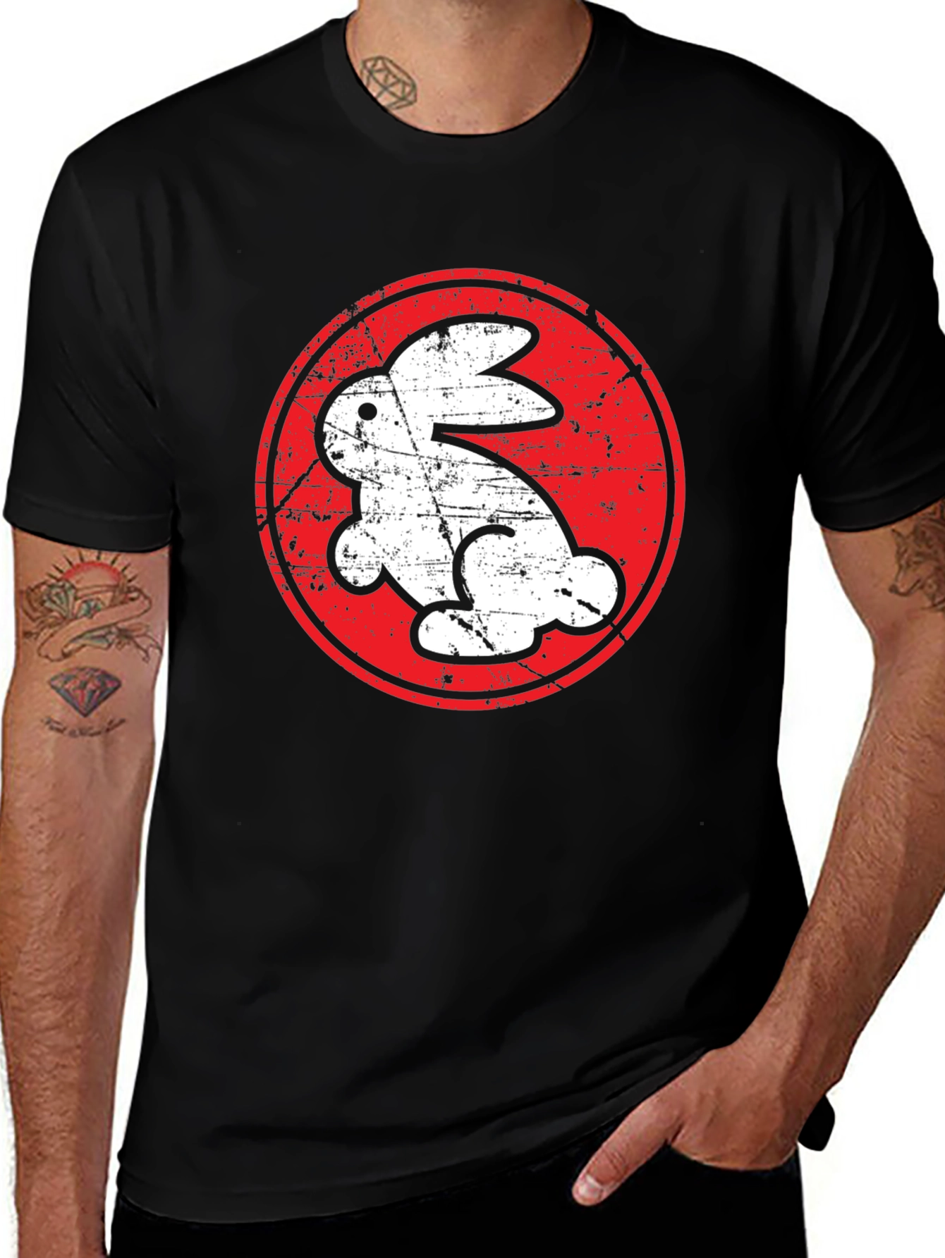Variant 24 of Retro Rabbit Graphic Tee