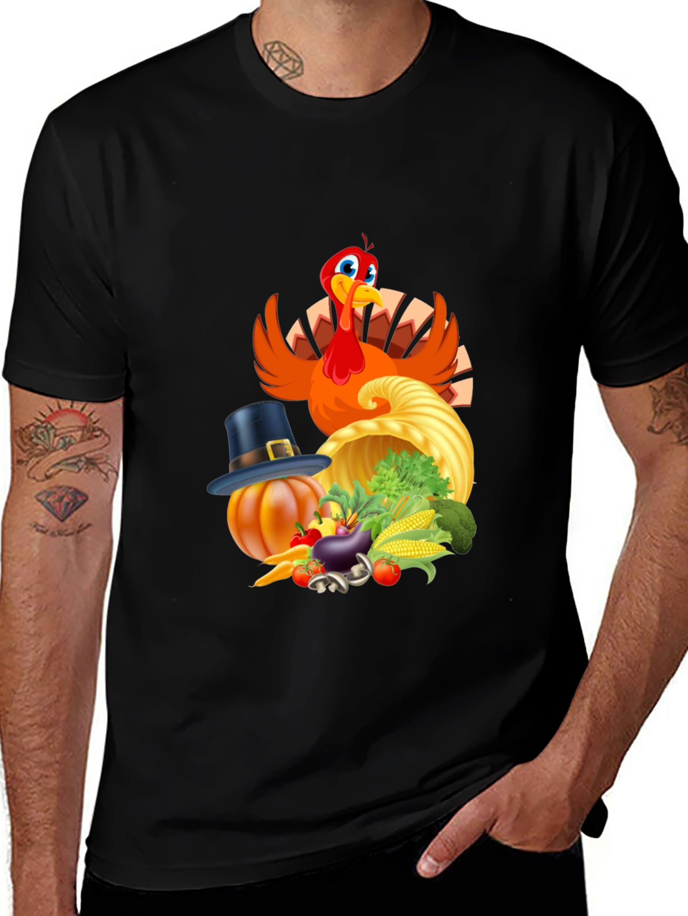 Thanksgiving Turkey Feast Graphic Tee