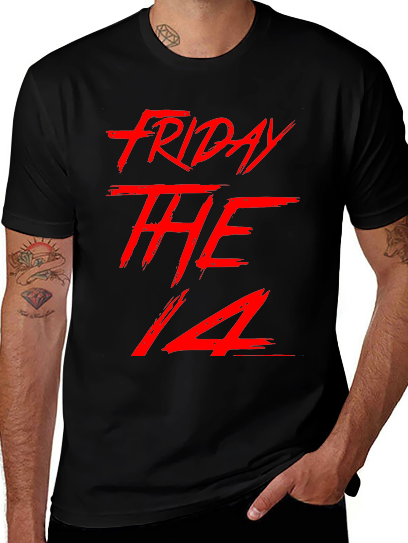 Variant 18 of Friday the 14th Graphic Tee - Black