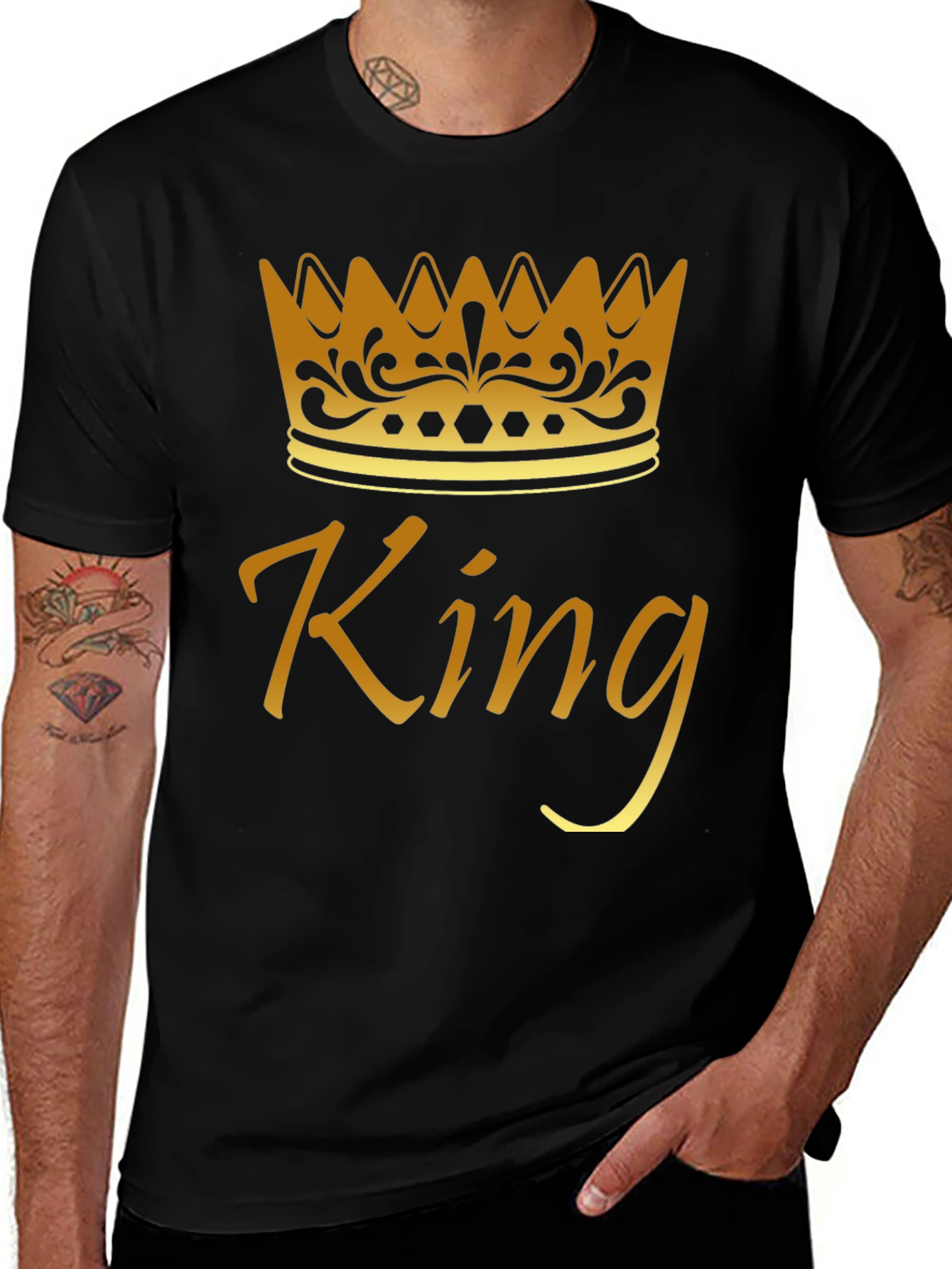 King Crown Graphic Tee - Mens Black T-Shirt