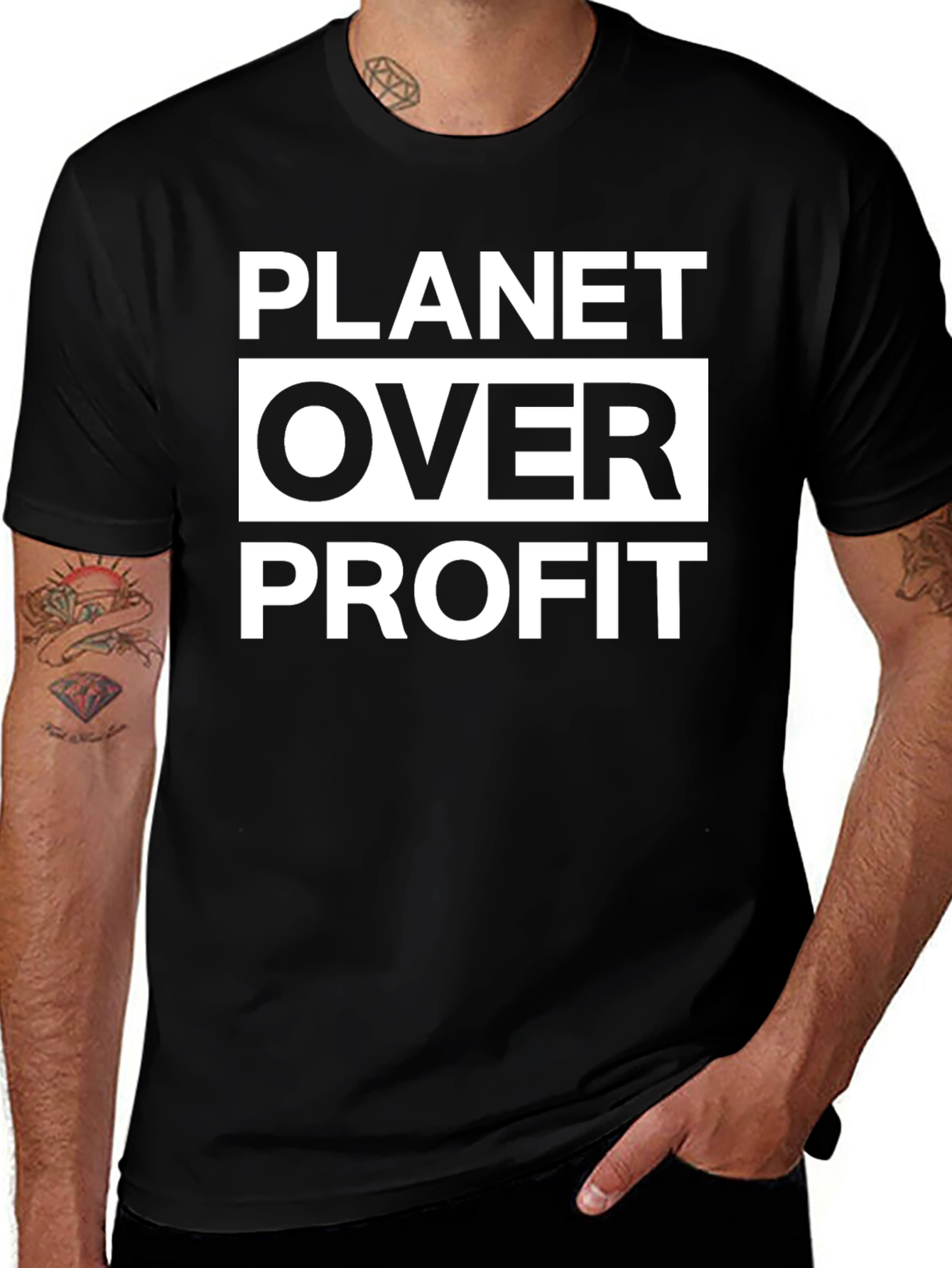 Variant 7 of Planet Over Profit T-Shirt