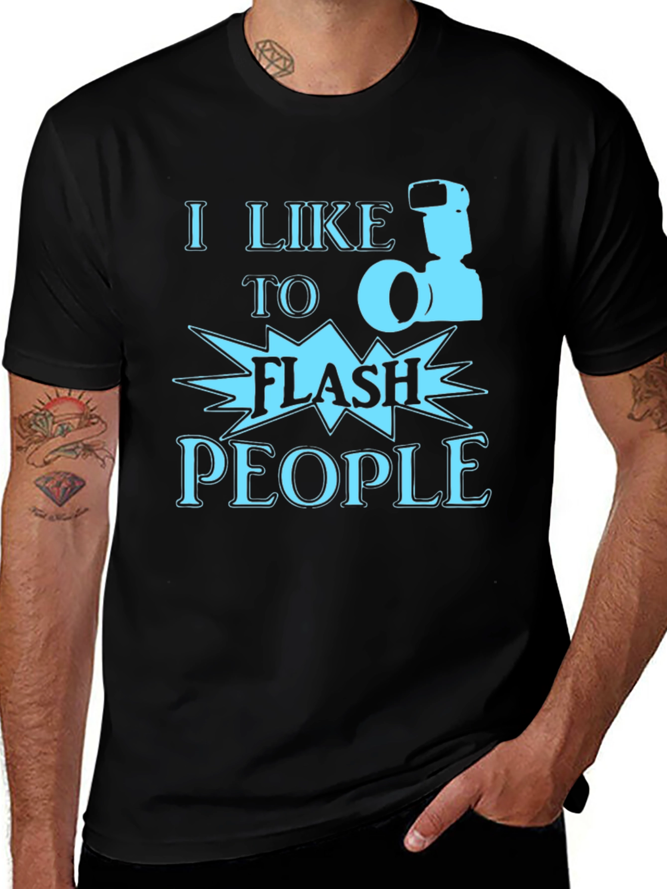 Variant 20 of I Like to Flash People T-Shirt - Photography Humor Tee