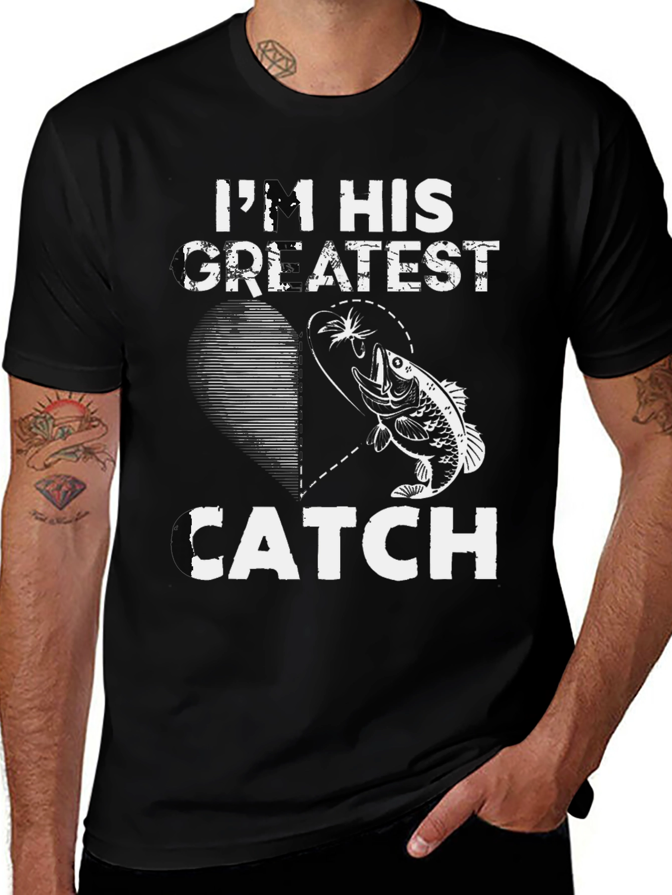 Variant 10 of I'm His Greatest Catch Fishing T-Shirt