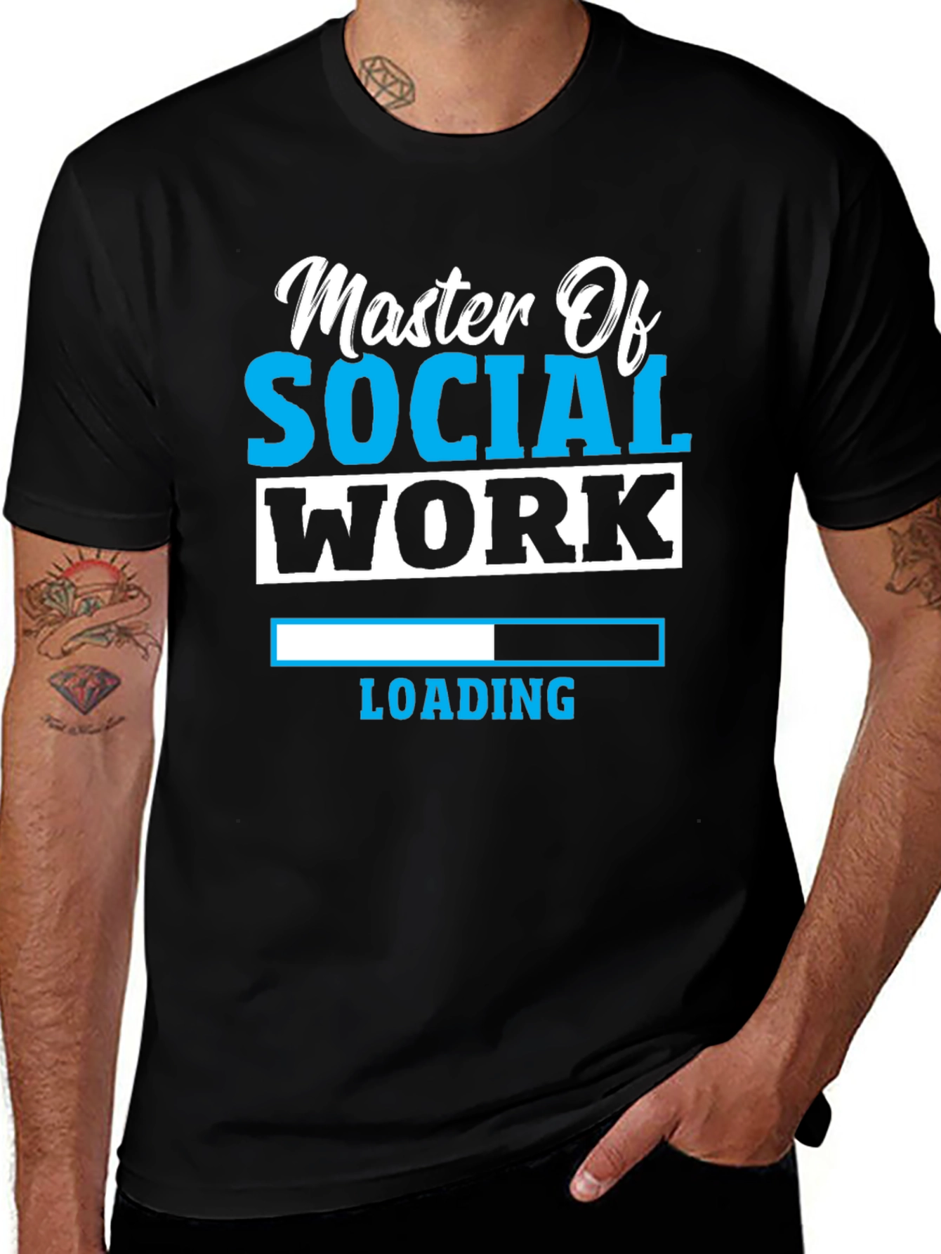 Master Of Social Work Loading T-Shirt