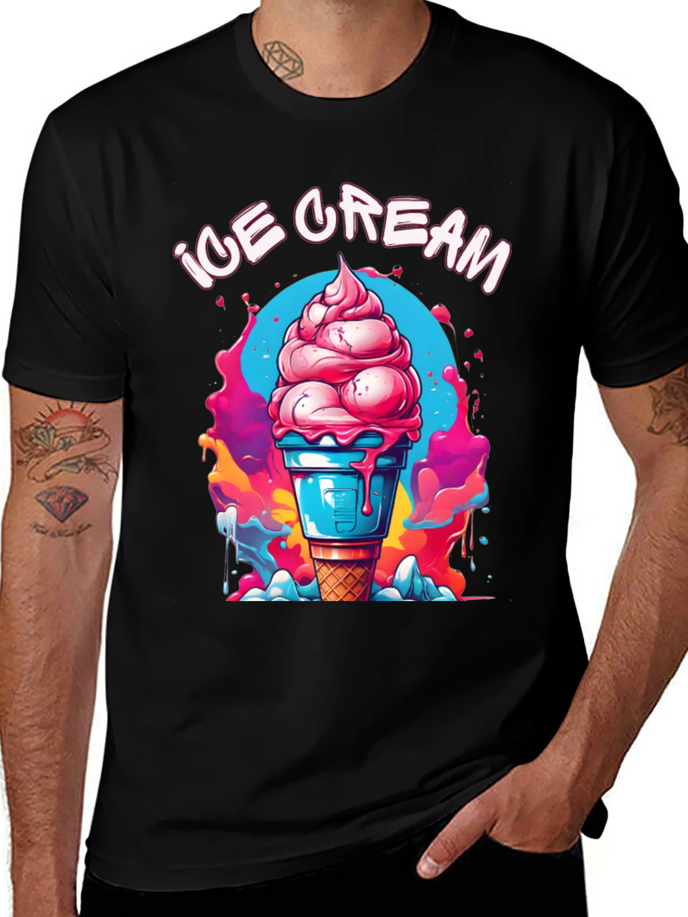 Variant 23 of Ice Cream Graphic T-Shirt