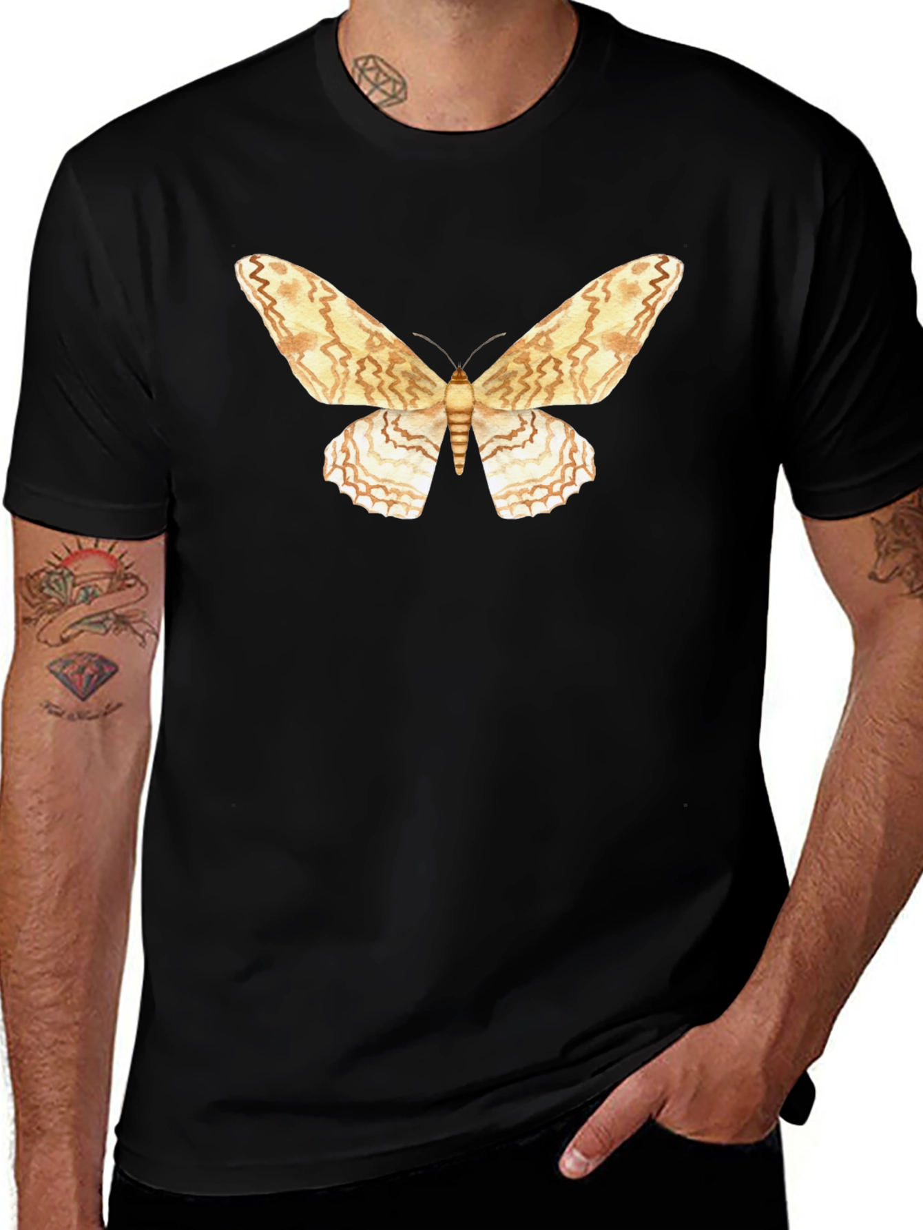 Variant 28 of Moth Graphic T-Shirt - Stylish Nature Tee