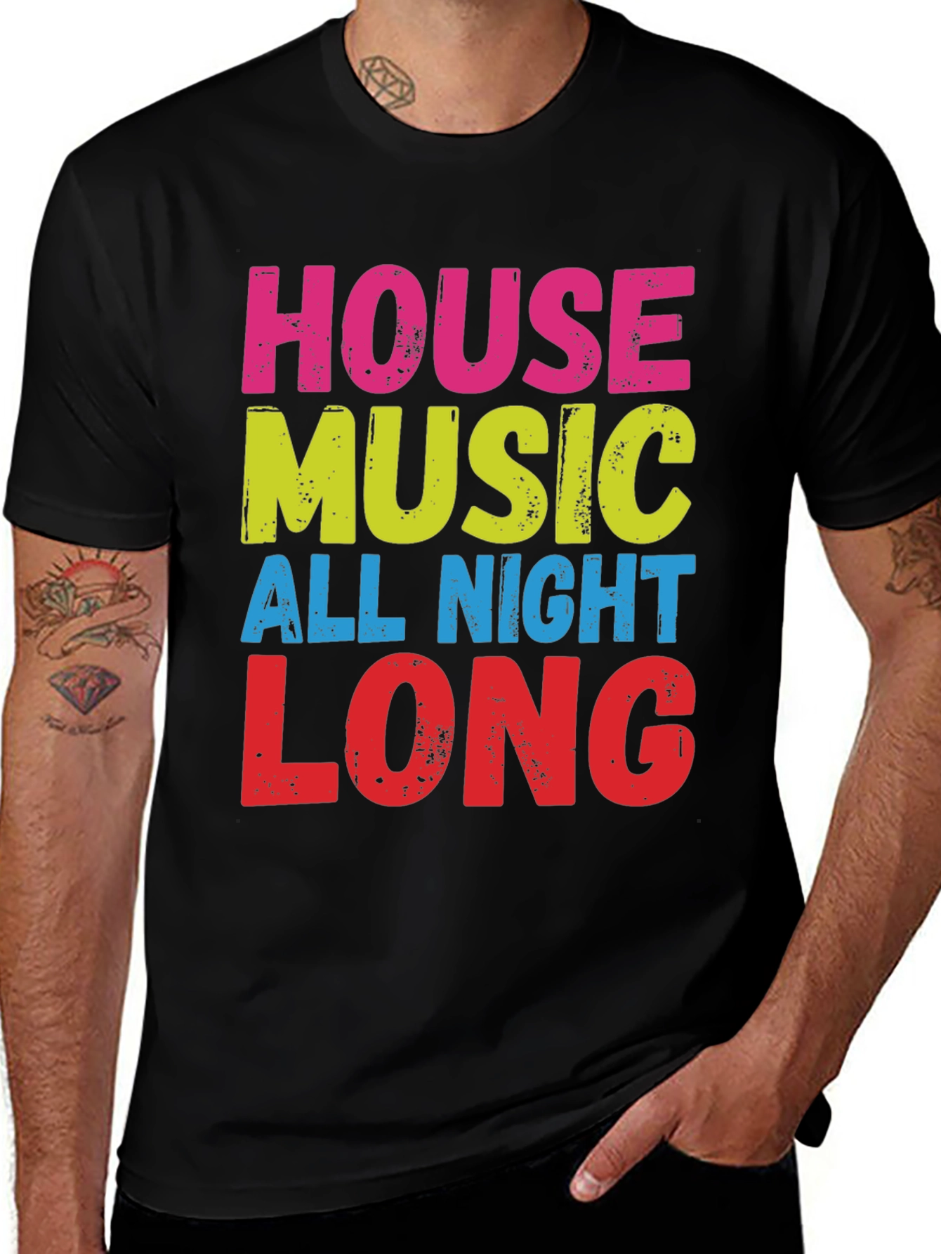 Variant 22 of House Music All Night Long T-Shirt