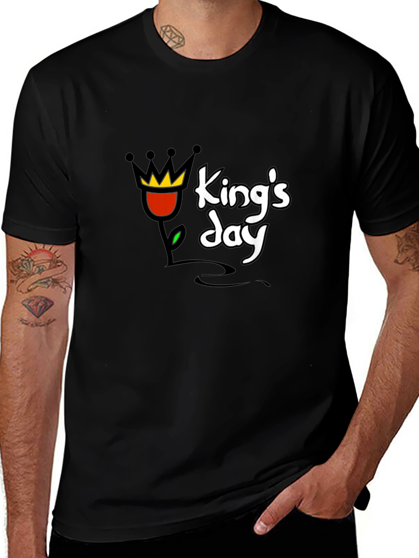 Variant 28 of King's Day Graphic T-Shirt - Black