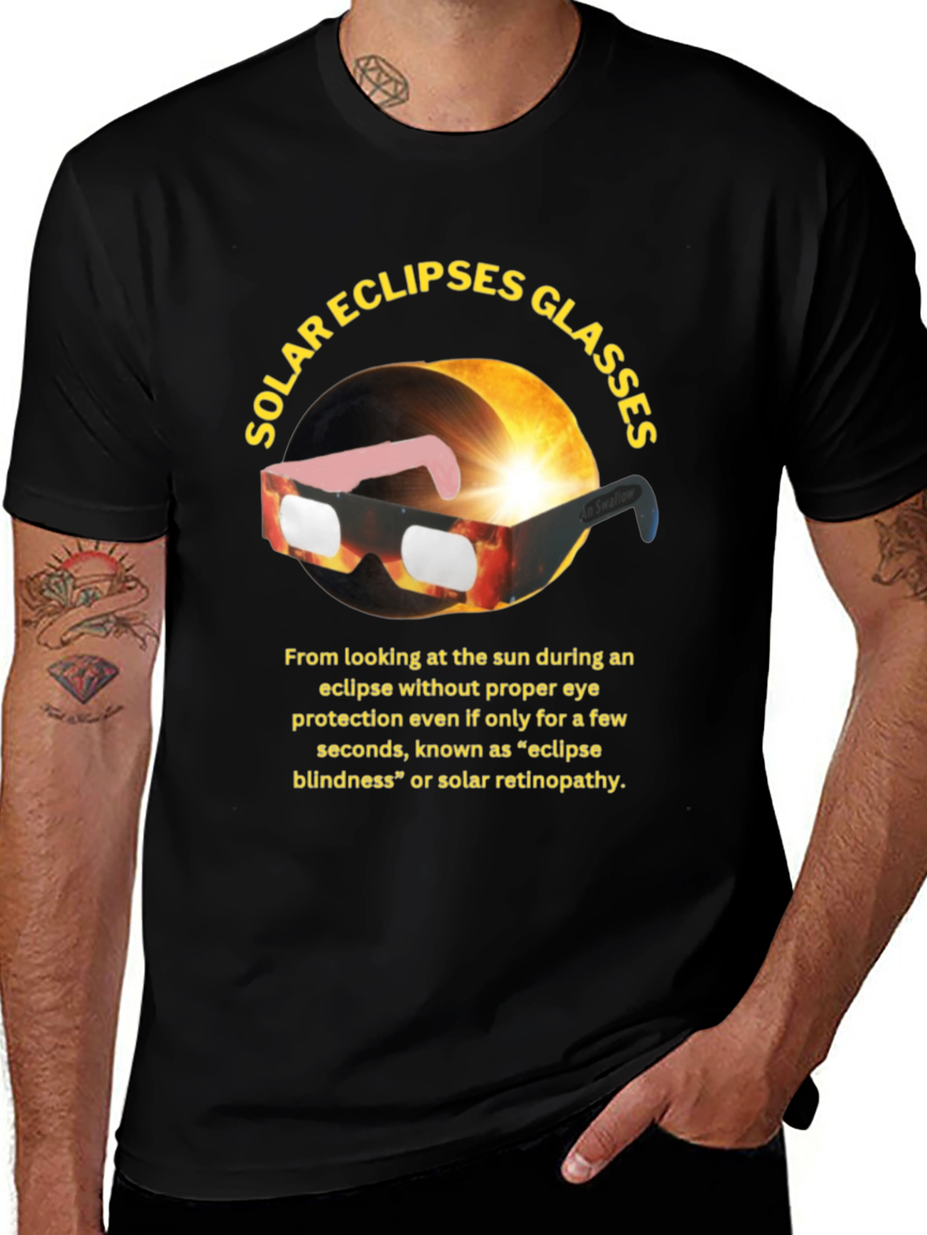 Solar Eclipse Glasses T-Shirt - Eye Safety