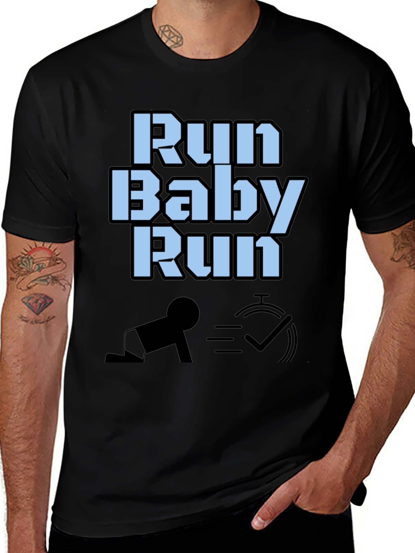 Variant 14 of Run Baby Run T-Shirt