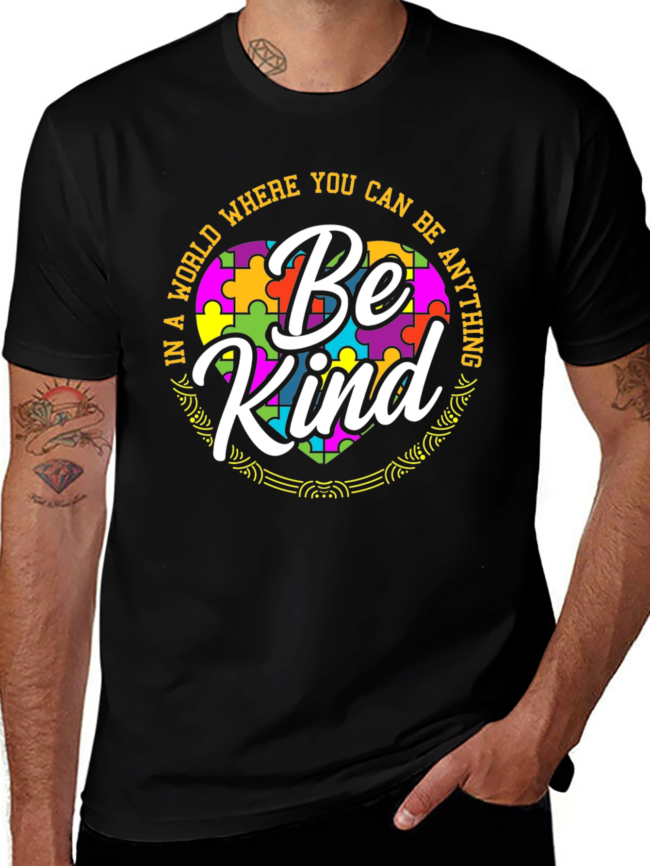 Variant 25 of Be Kind Autism Awareness T-Shirt