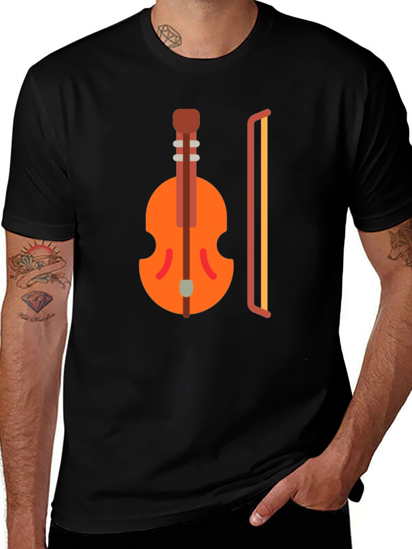 Variant 15 of Musical T-Shirt - Violin Graphic Tee