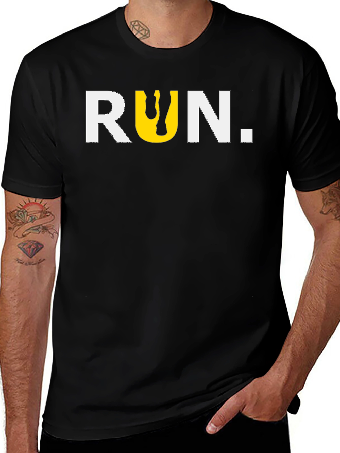 Variant 19 of Run Graphic Tee - Motivational Runner's T-Shirt