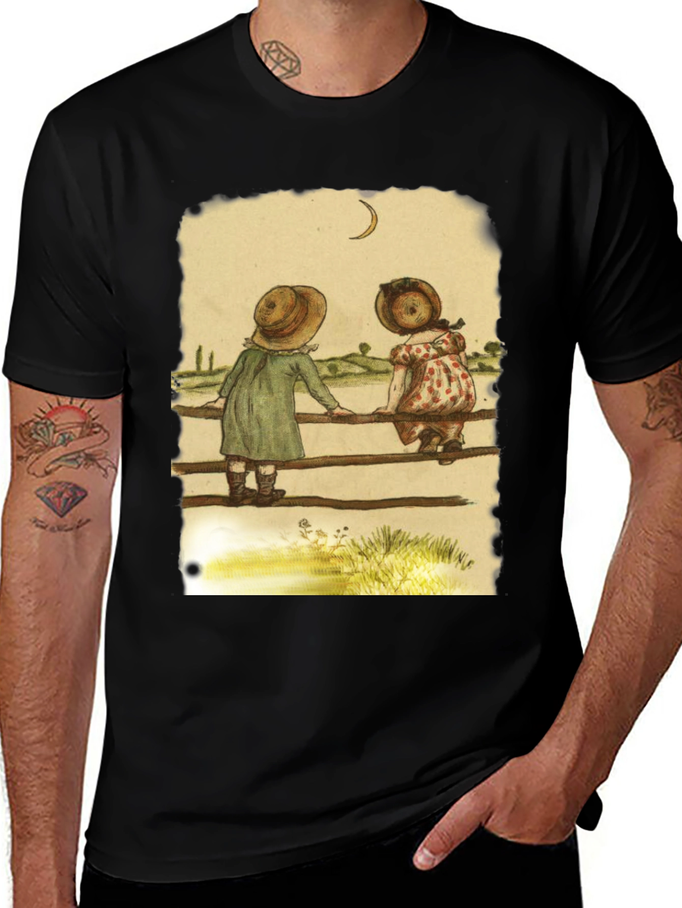 Variant 19 of Vintage Children Moon T-Shirt