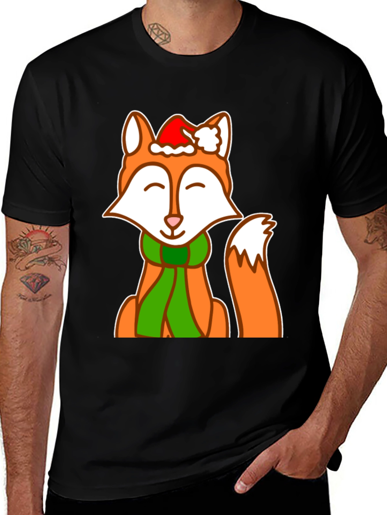 Variant 22 of Festive Fox Graphic Tee - Holiday Cheer