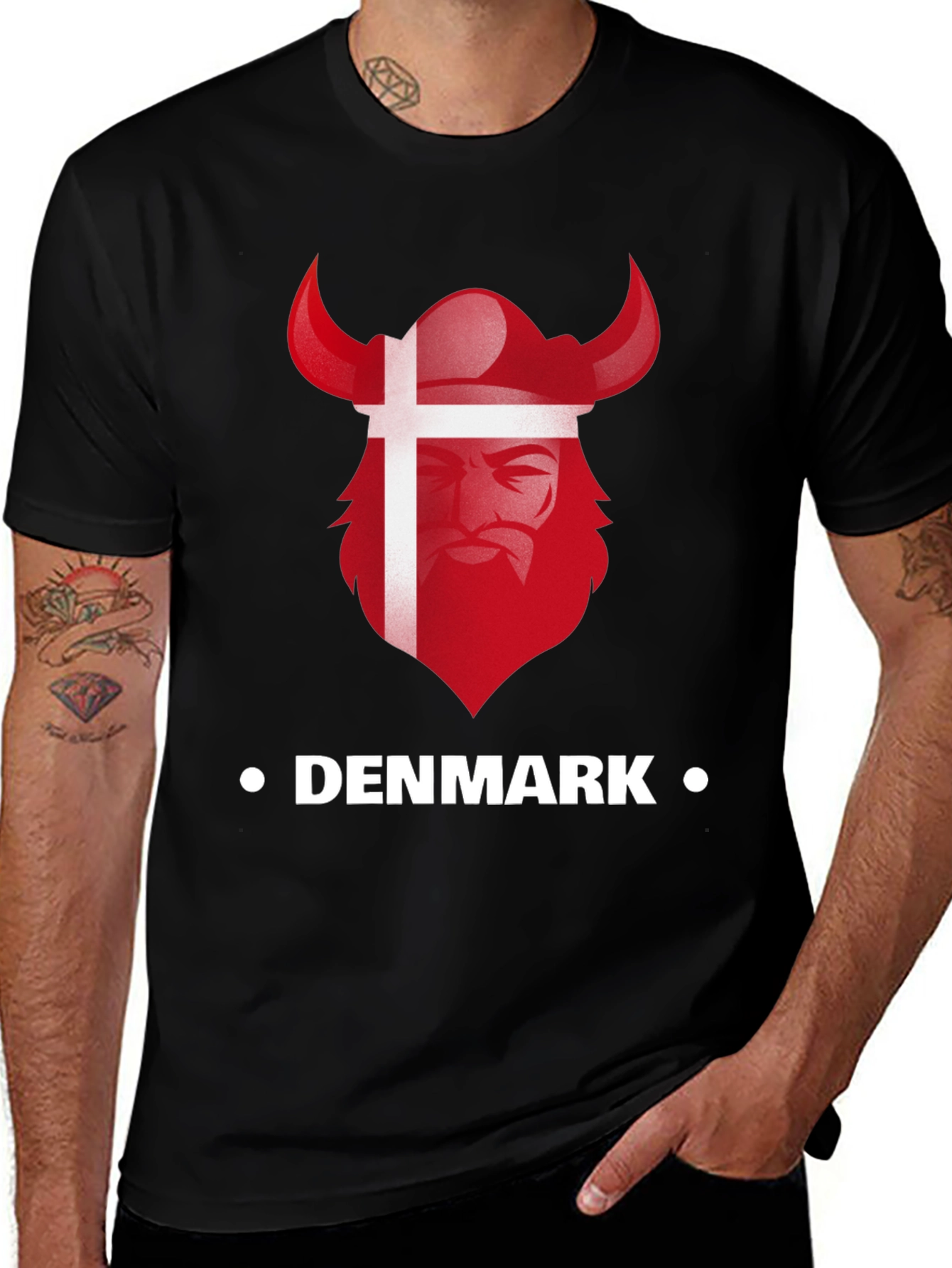 Denmark Viking Helmet T-Shirt