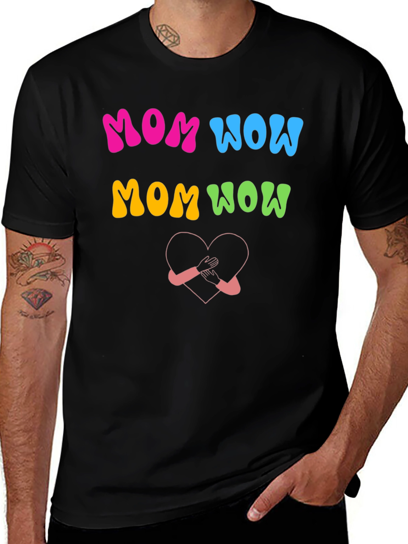 Variant 7 of Mom Wow Graphic Tee - Fun & Stylish T-Shirt