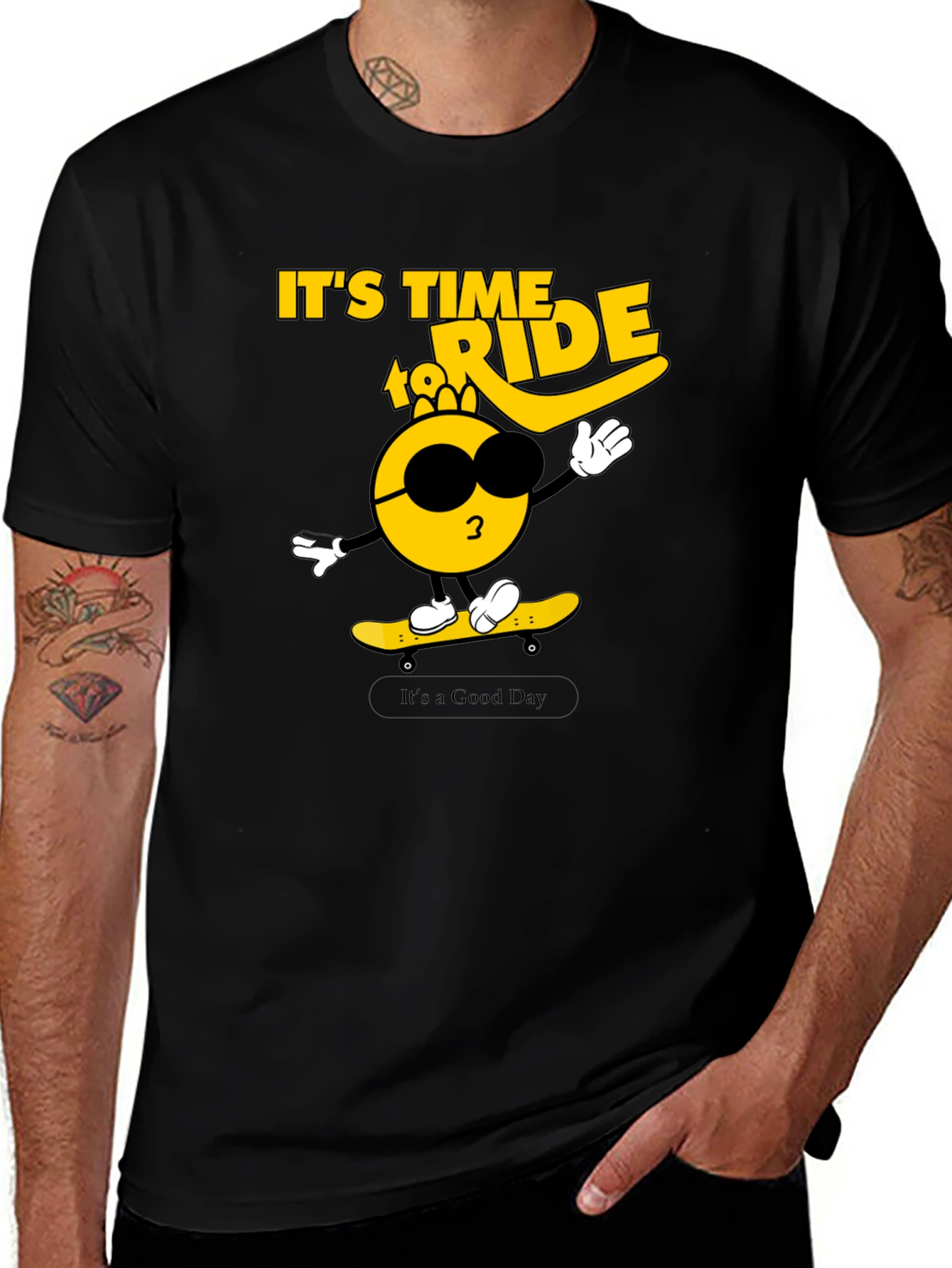 Variant 17 of It's Time to Ride Skateboard T-Shirt