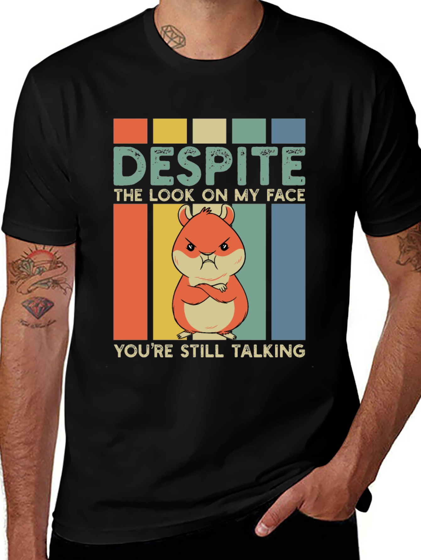 Variant 3 of Funny Hamster T-Shirt - Despite the Look On My Face