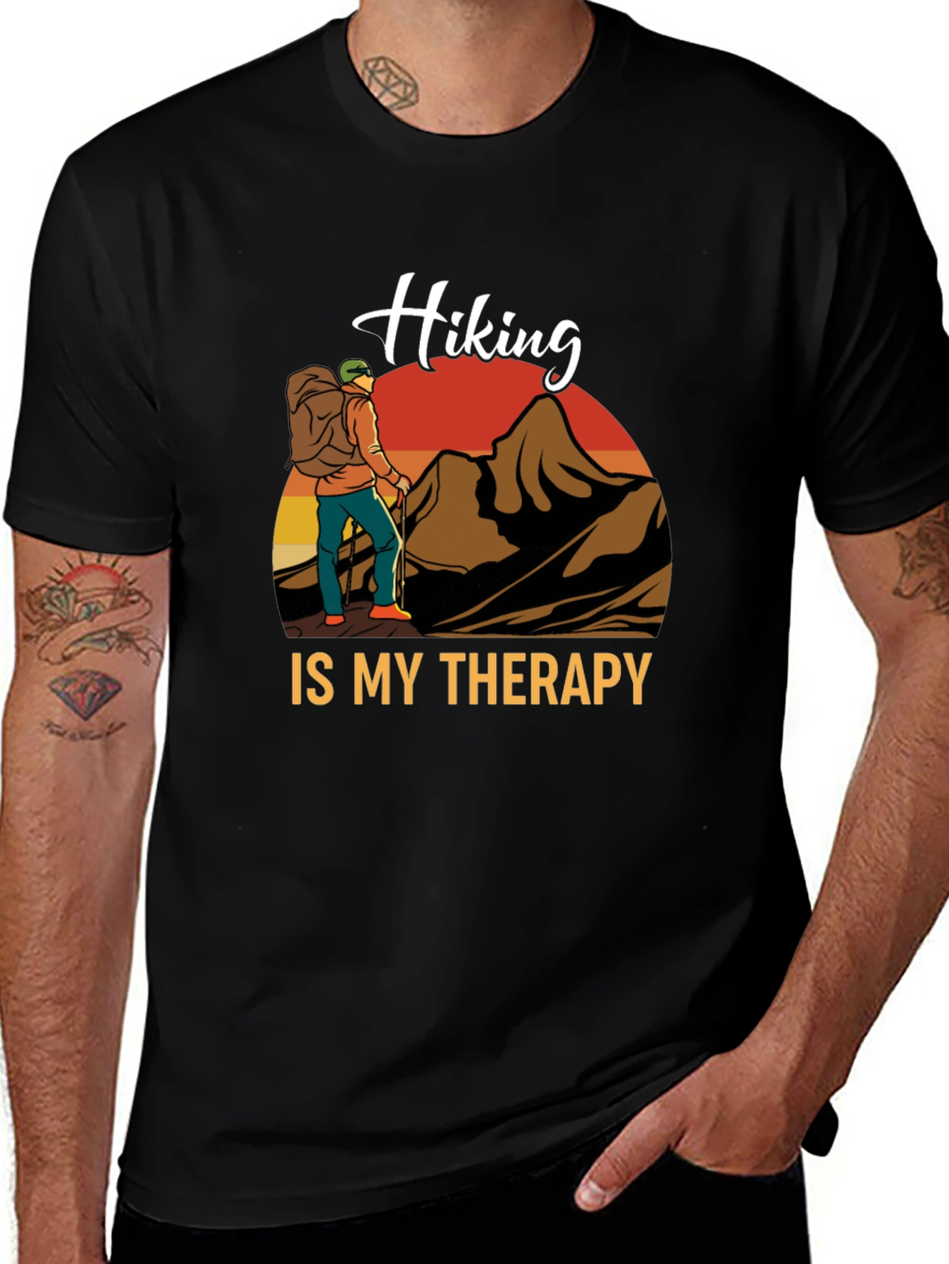 Variant 5 of Hiking is My Therapy T-Shirt