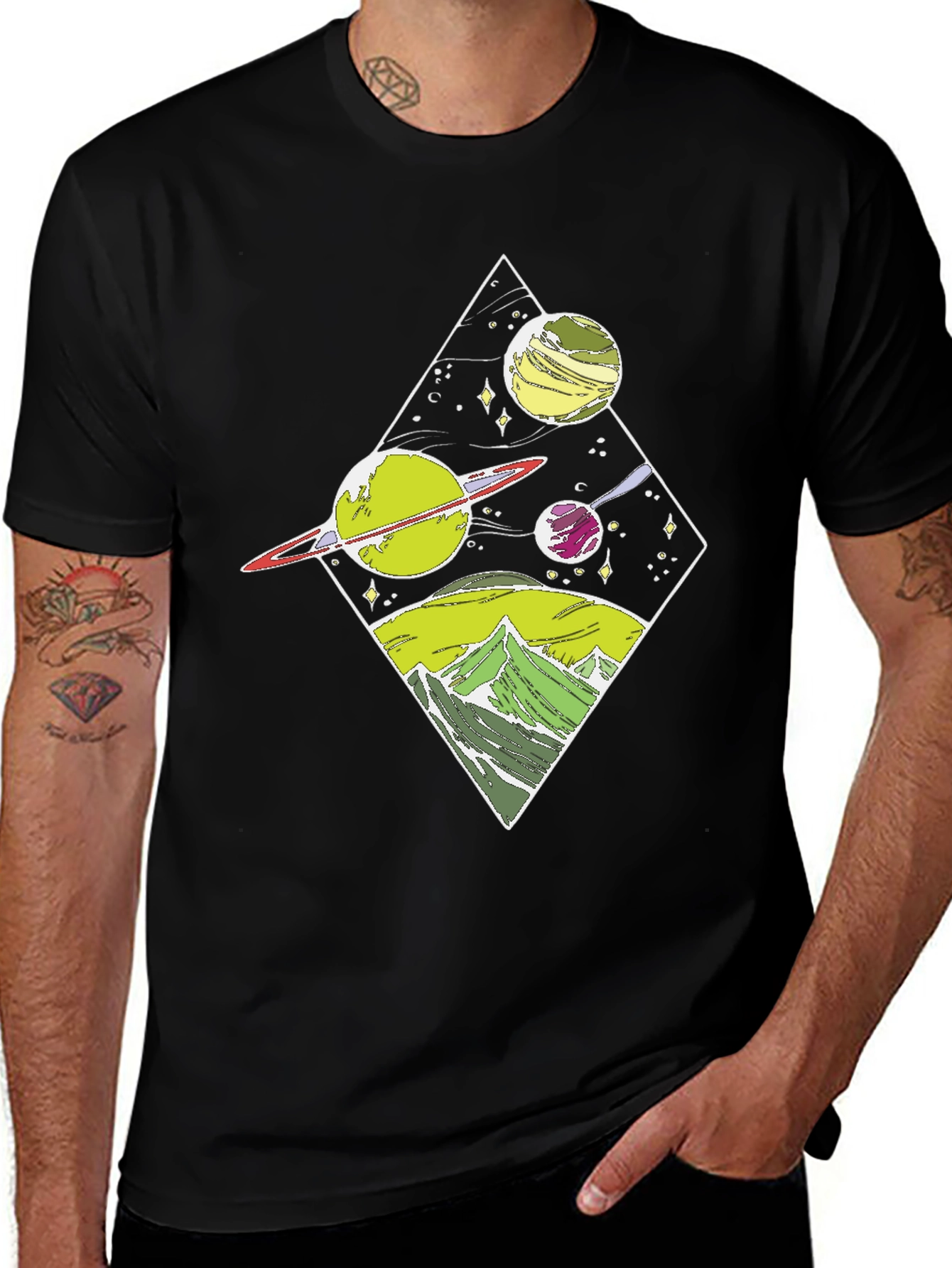 Variant 27 of Space & Mountains Graphic Tee
