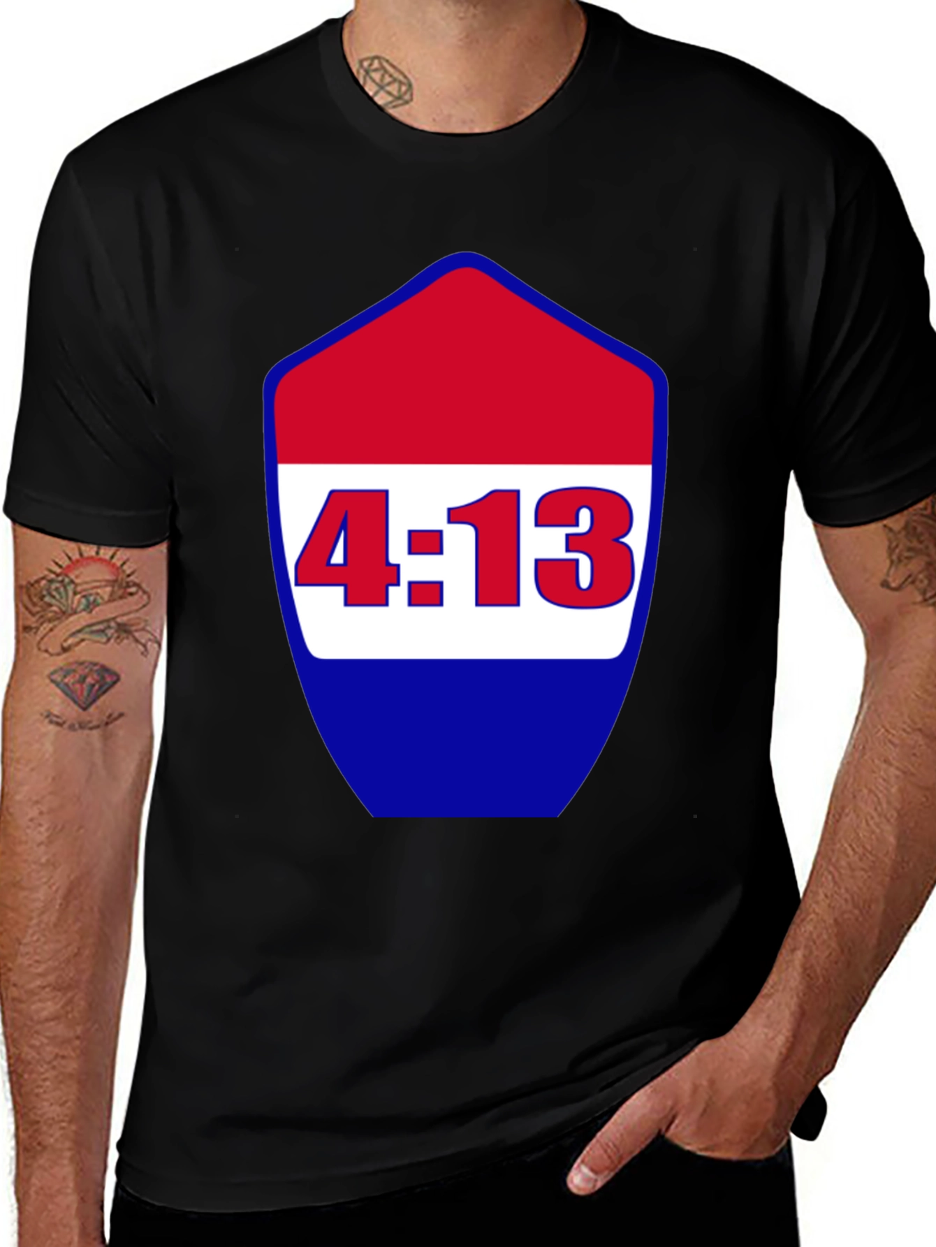 Variant 23 of 4:13 Graphic Tee - Men's Black Short Sleeve