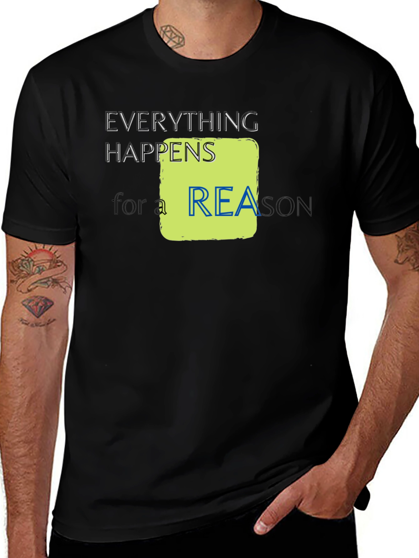 Variant 8 of Everything Happens For A Reason Graphic Tee