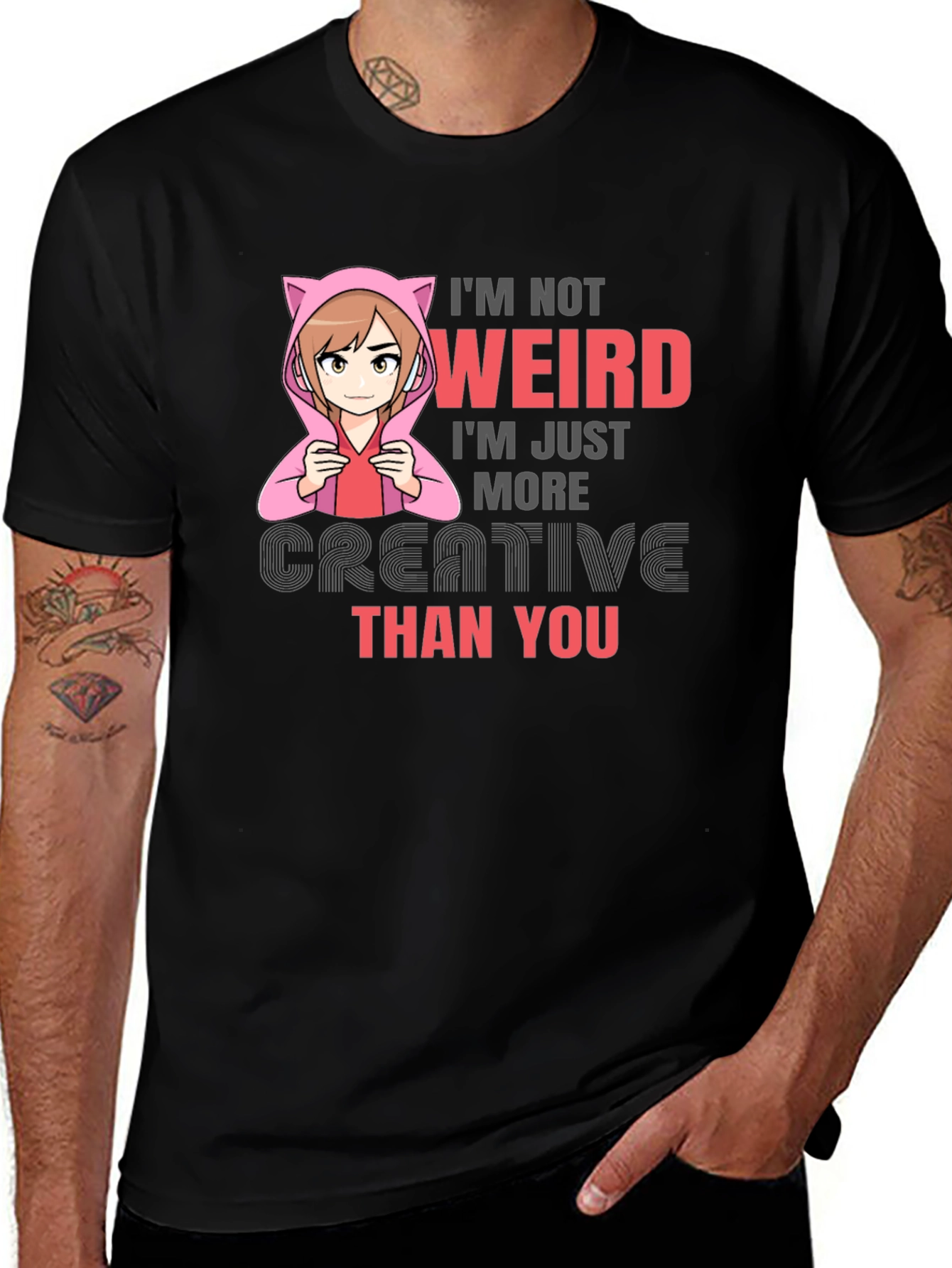 Variant 27 of I'm Not Weird T-Shirt - Creative Anime Tee