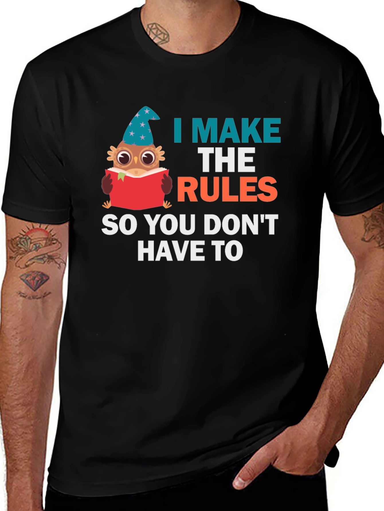 Variant 27 of I Make the Rules Owl T-Shirt