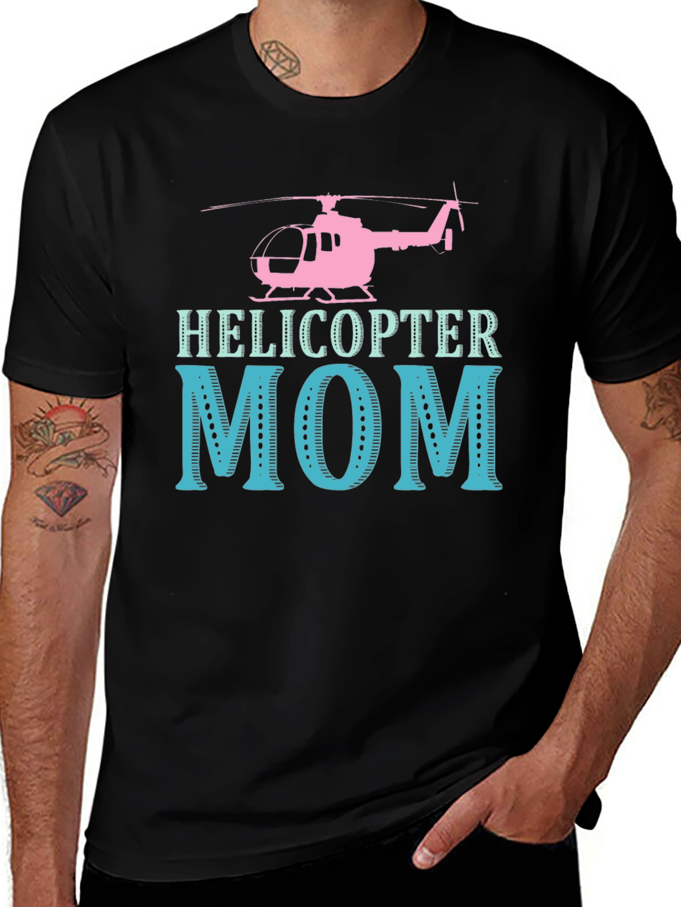 Variant 11 of Helicopter Mom Graphic Tee - Unique Design