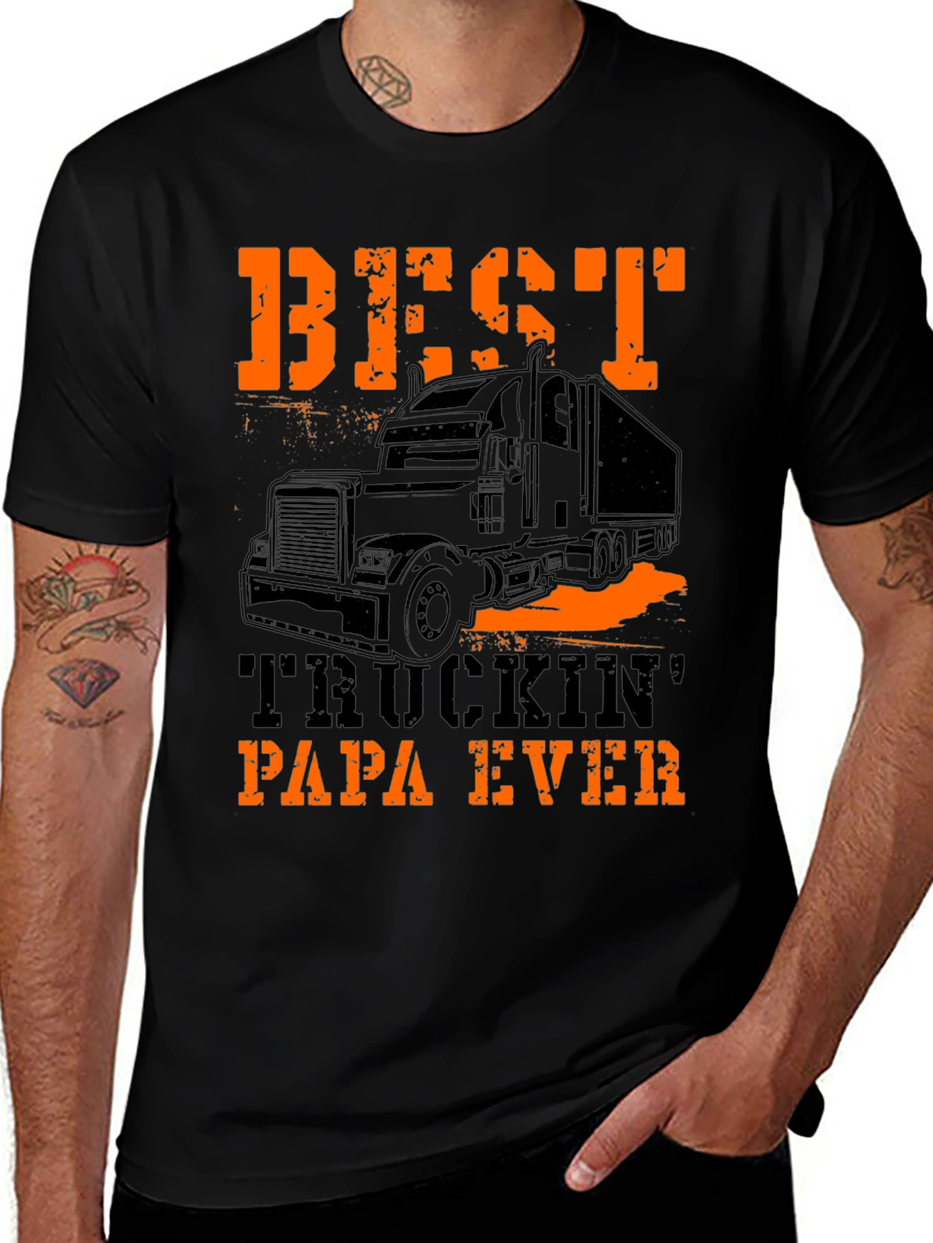 Variant 12 of Best Truckin' Papa Ever T-Shirt