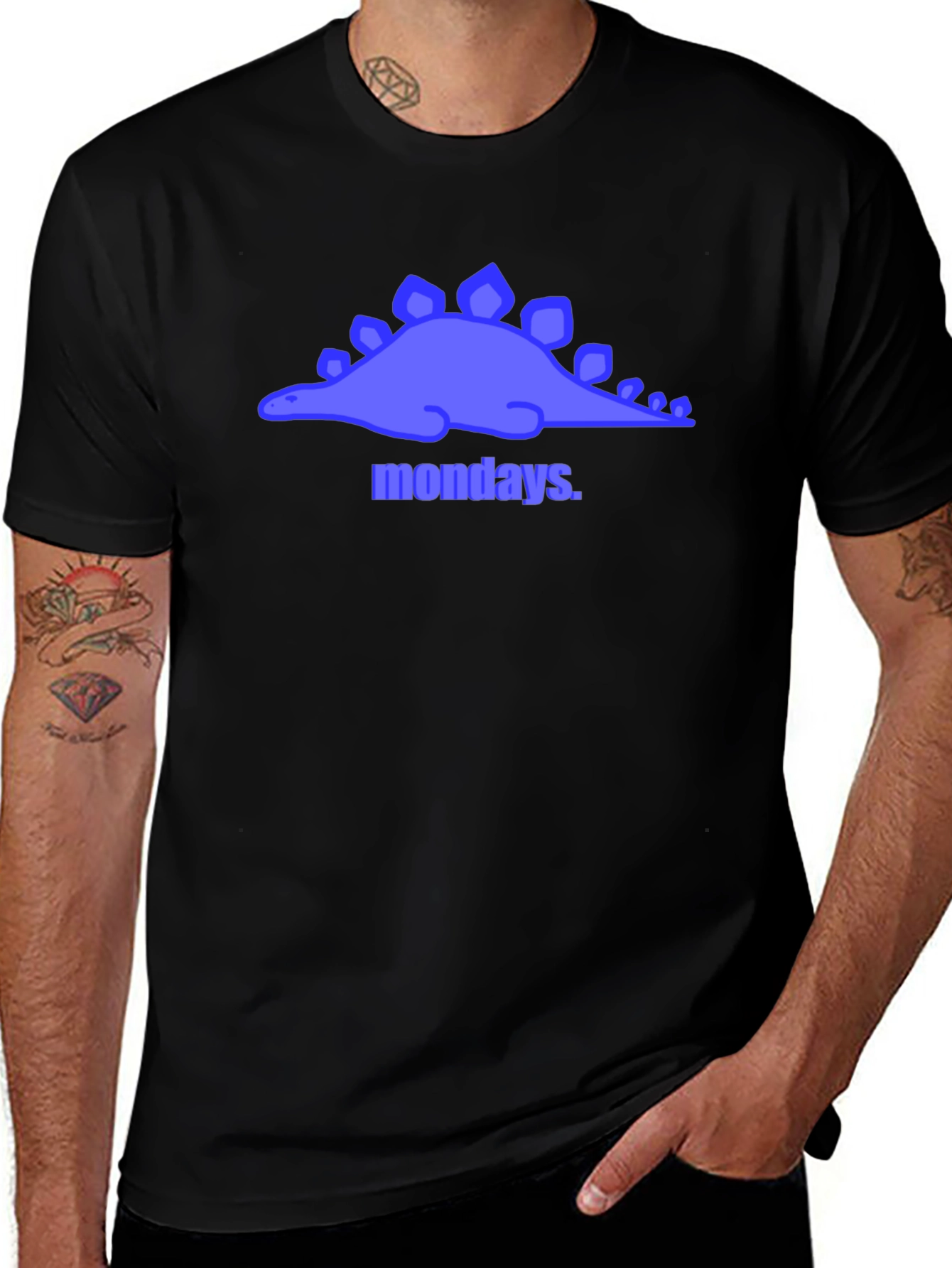 Variant 27 of Monday Blues Stegosaurus Graphic Tee