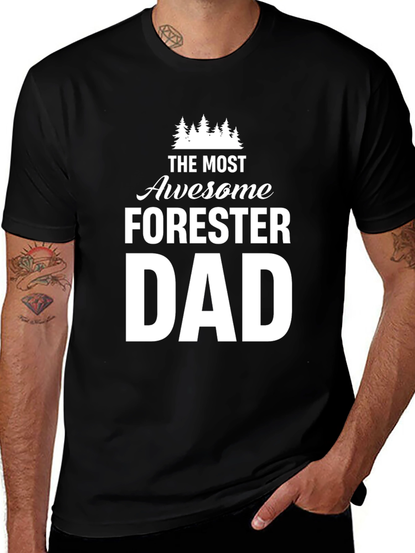 Variant 10 of Awesome Forester Dad Graphic T-Shirt