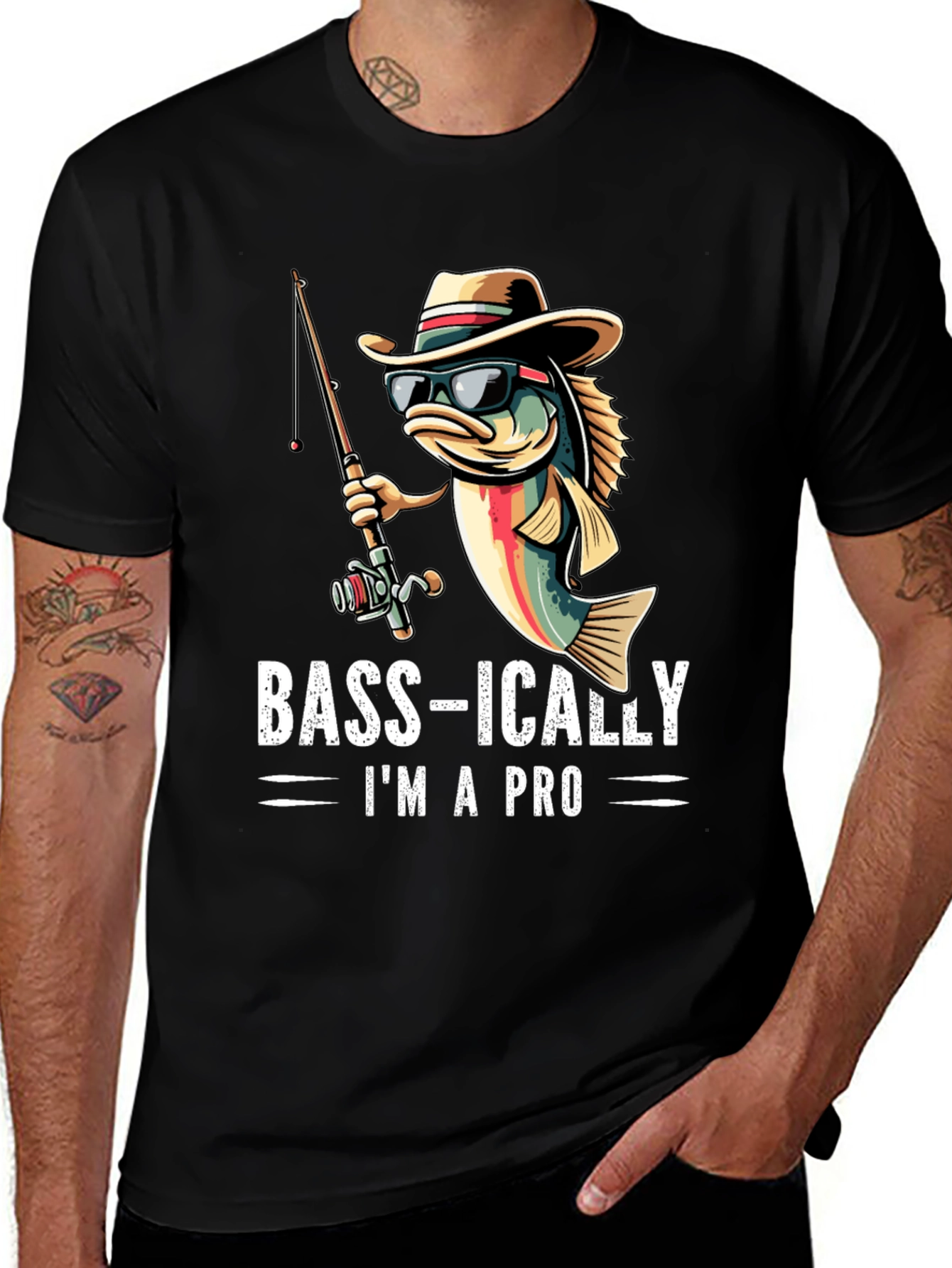Bass-ically I'm A Pro Fishing T-Shirt