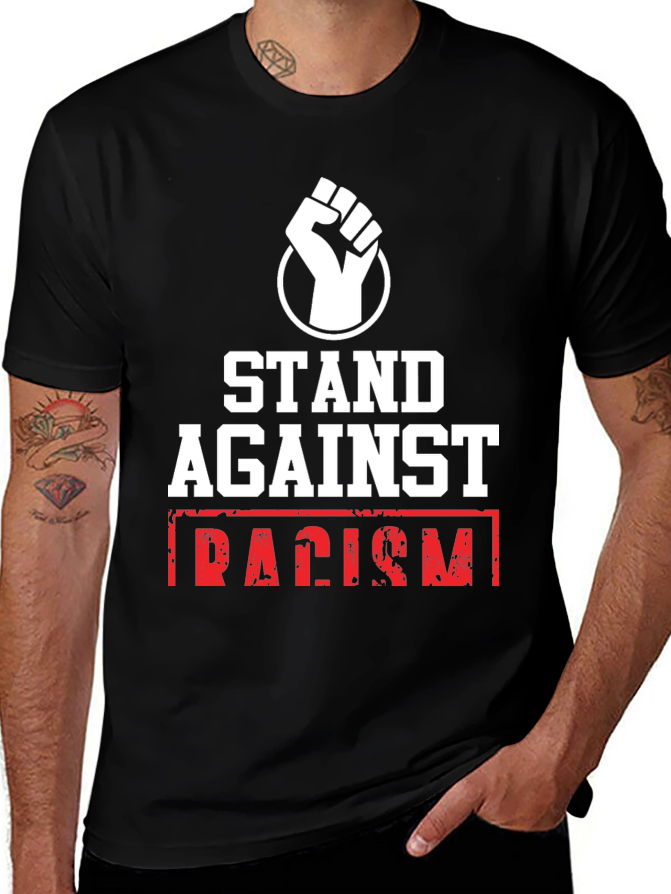 Variant 14 of Stand Against Racism Graphic T-Shirt