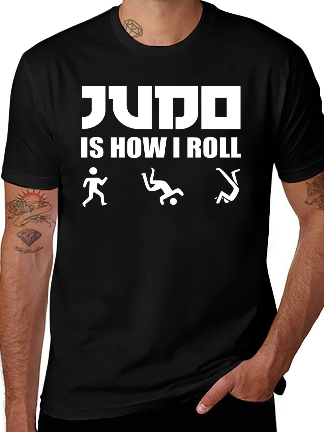 Judo Is How I Roll Black T-Shirt