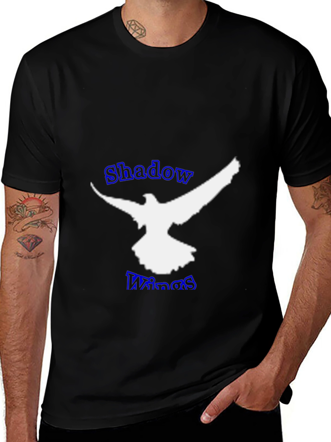 Variant 13 of Shadow Wings T-Shirt - Black