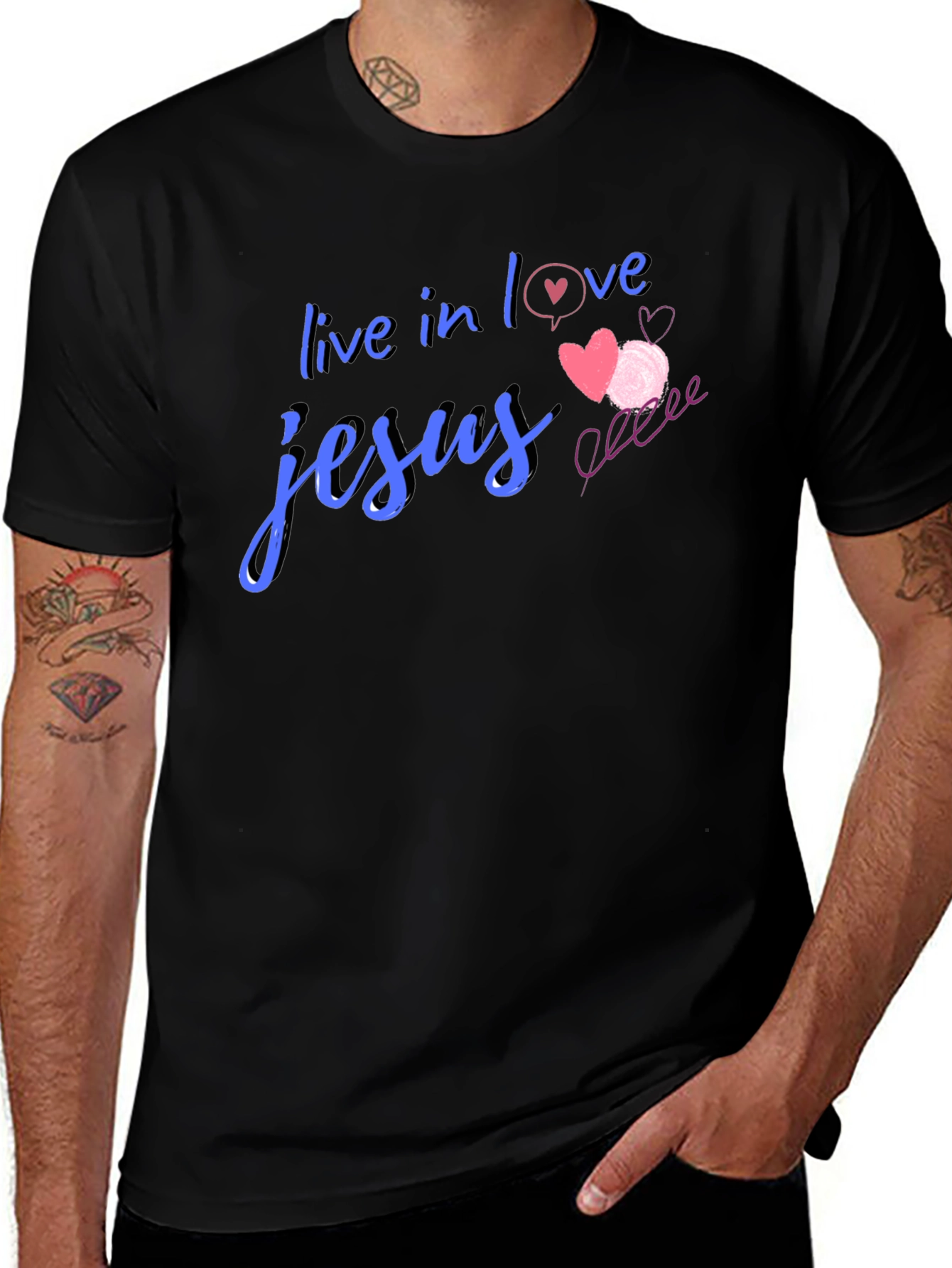 Live in Love Jesus T-Shirt - Christian Apparel