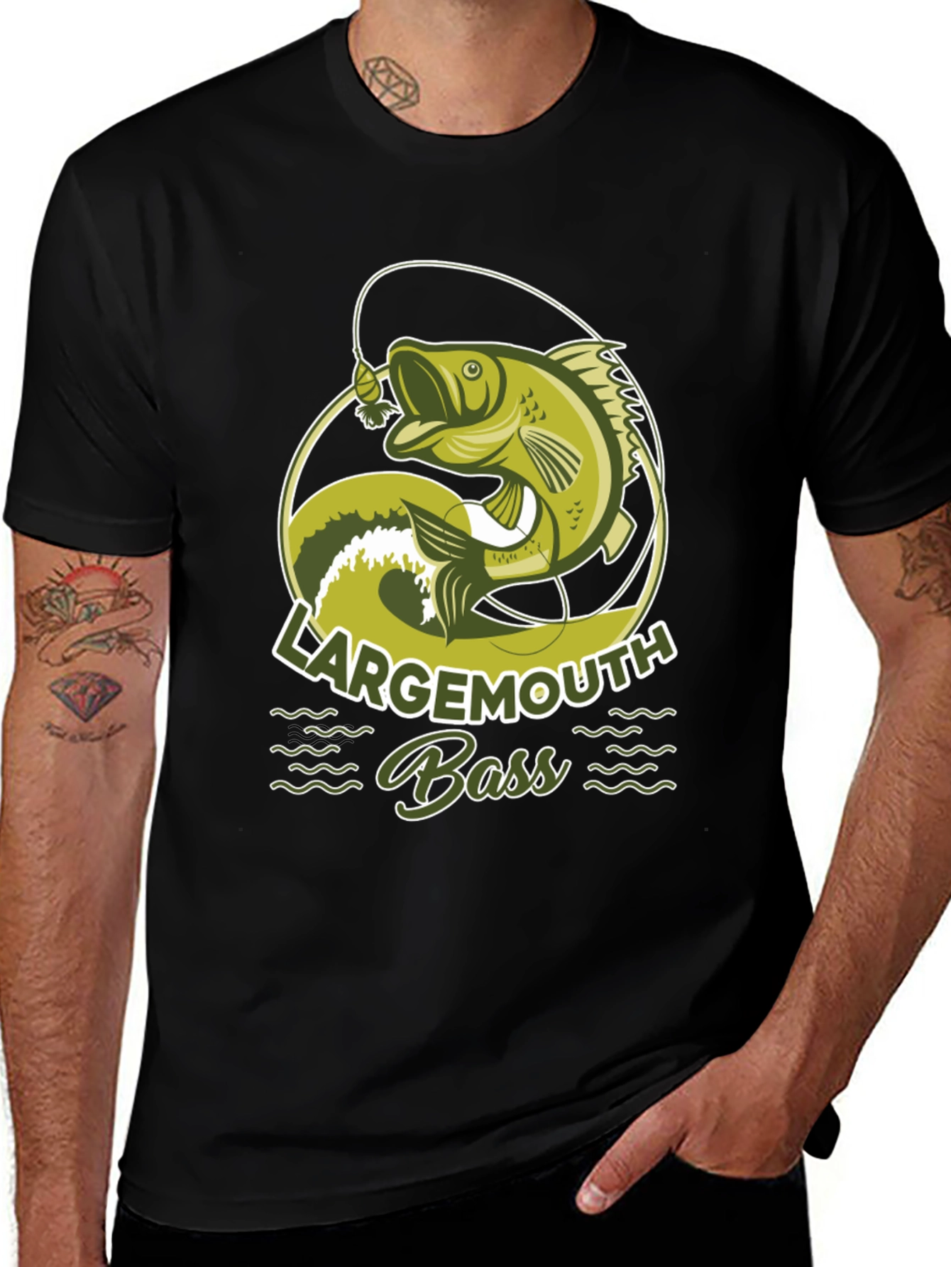 Largemouth Bass Graphic T-Shirt - Fishing Apparel
