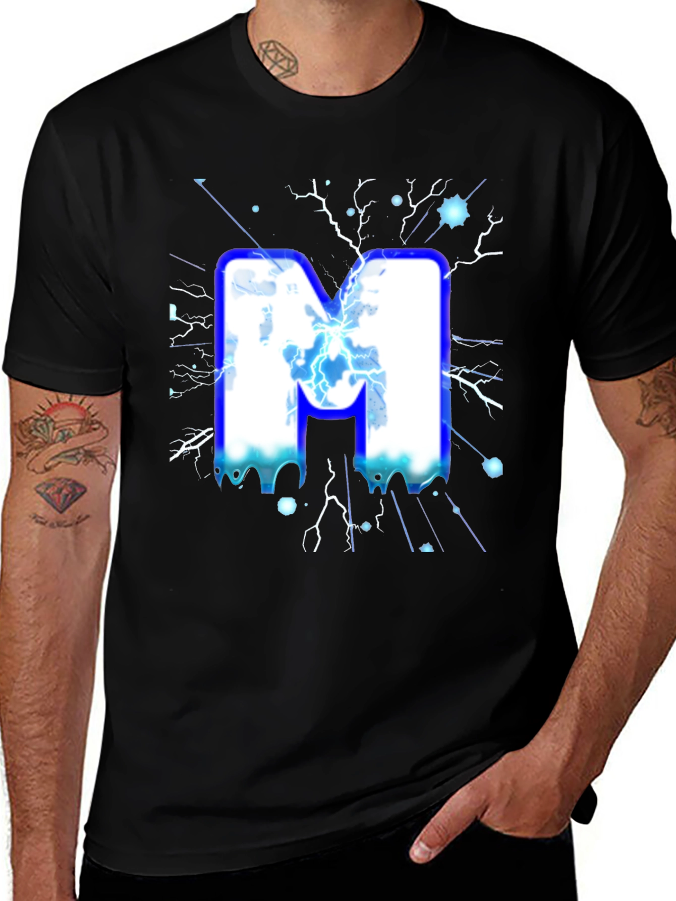 Electric M Black T-Shirt