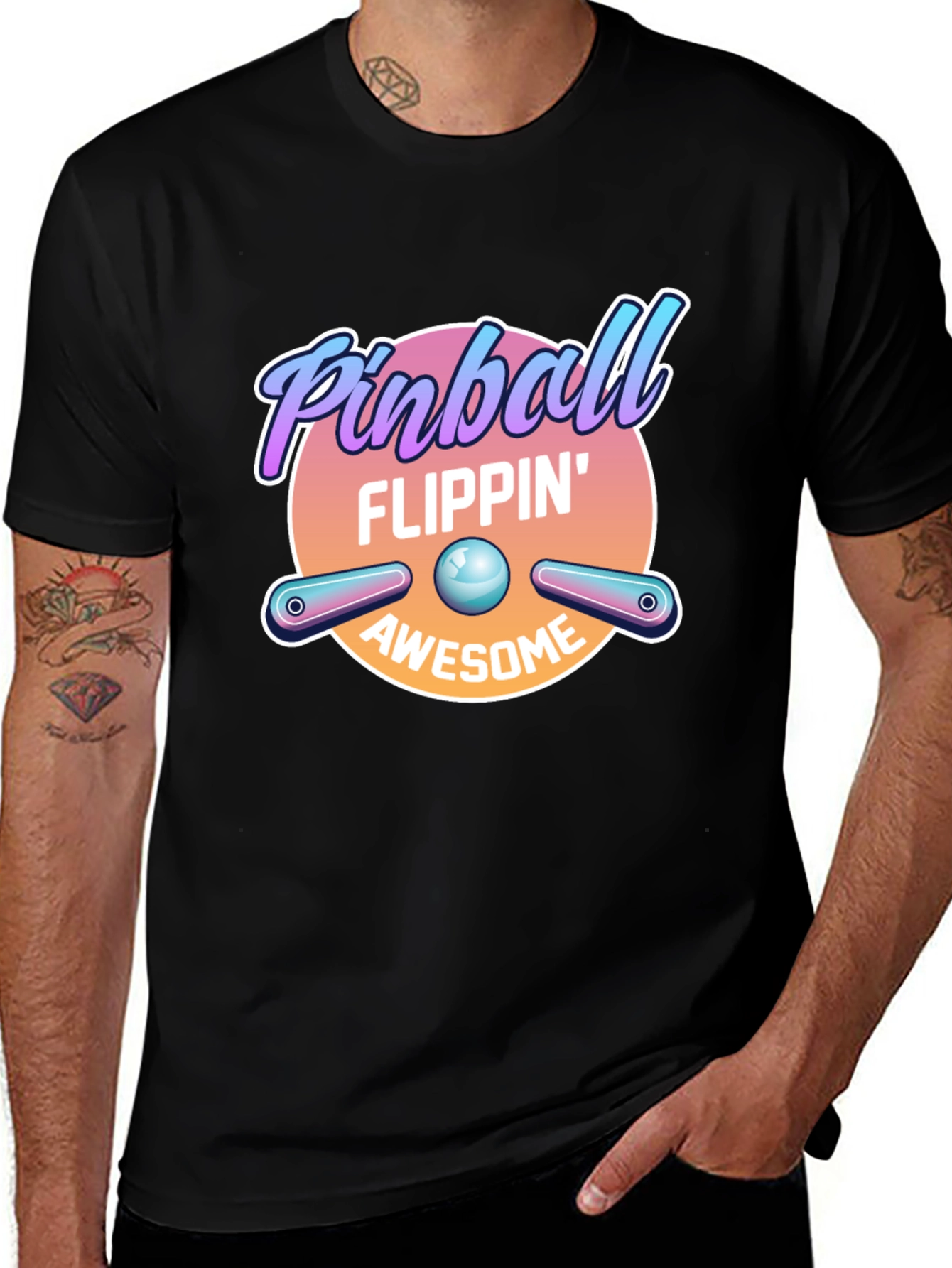 Variant 20 of Pinball Flippin' Awesome Graphic T-Shirt