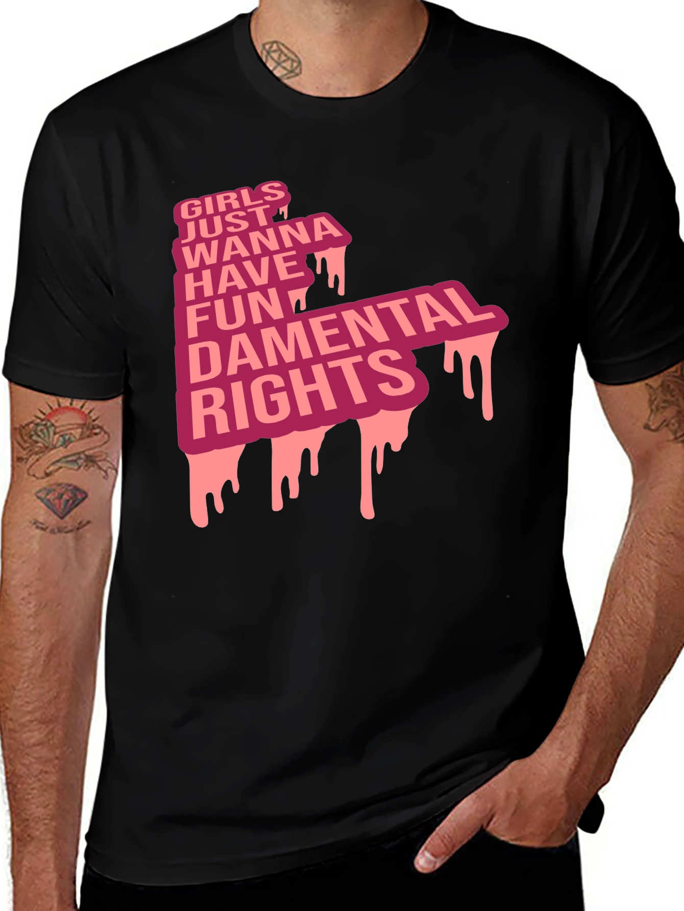 Variant 15 of Girls Just Wanna Have Fundamental Rights T-Shirt