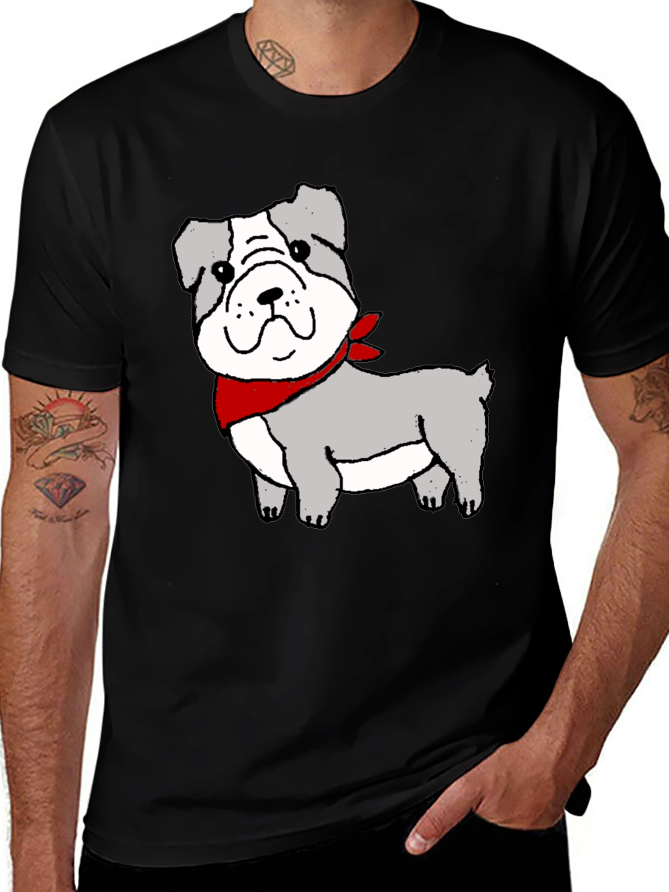 Variant 17 of Bulldog Graphic Tee - Casual Cool T-Shirt