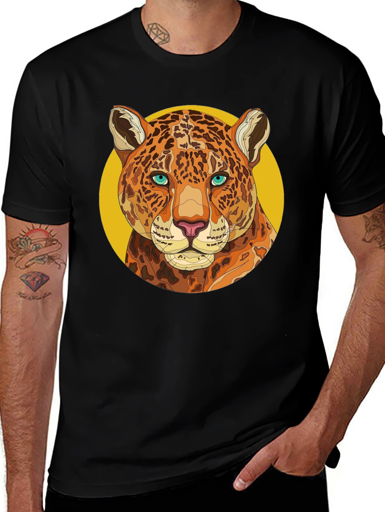 Variant 16 of Jaguar Graphic Print T-Shirt