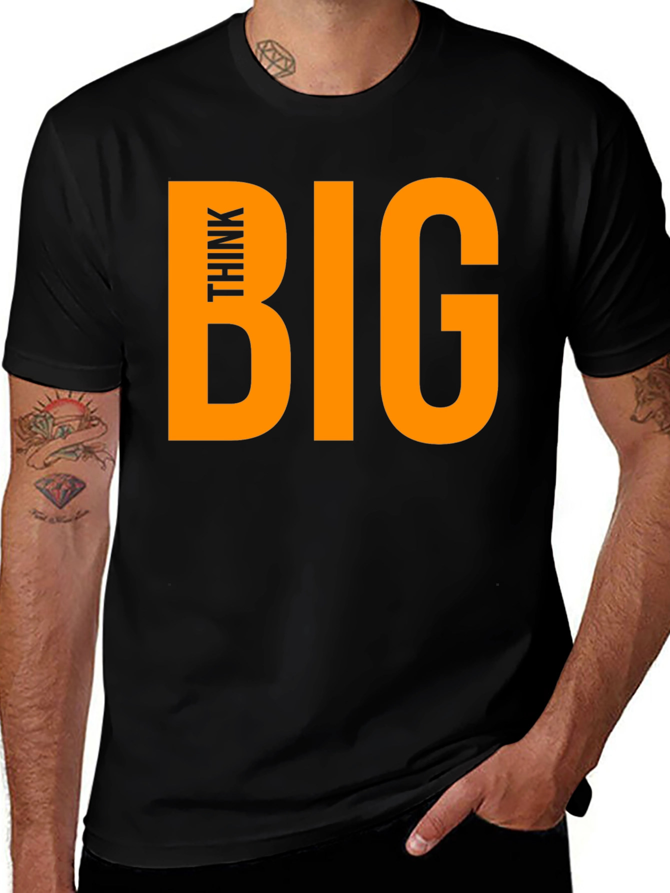 Variant 18 of Think Big Black T-Shirt
