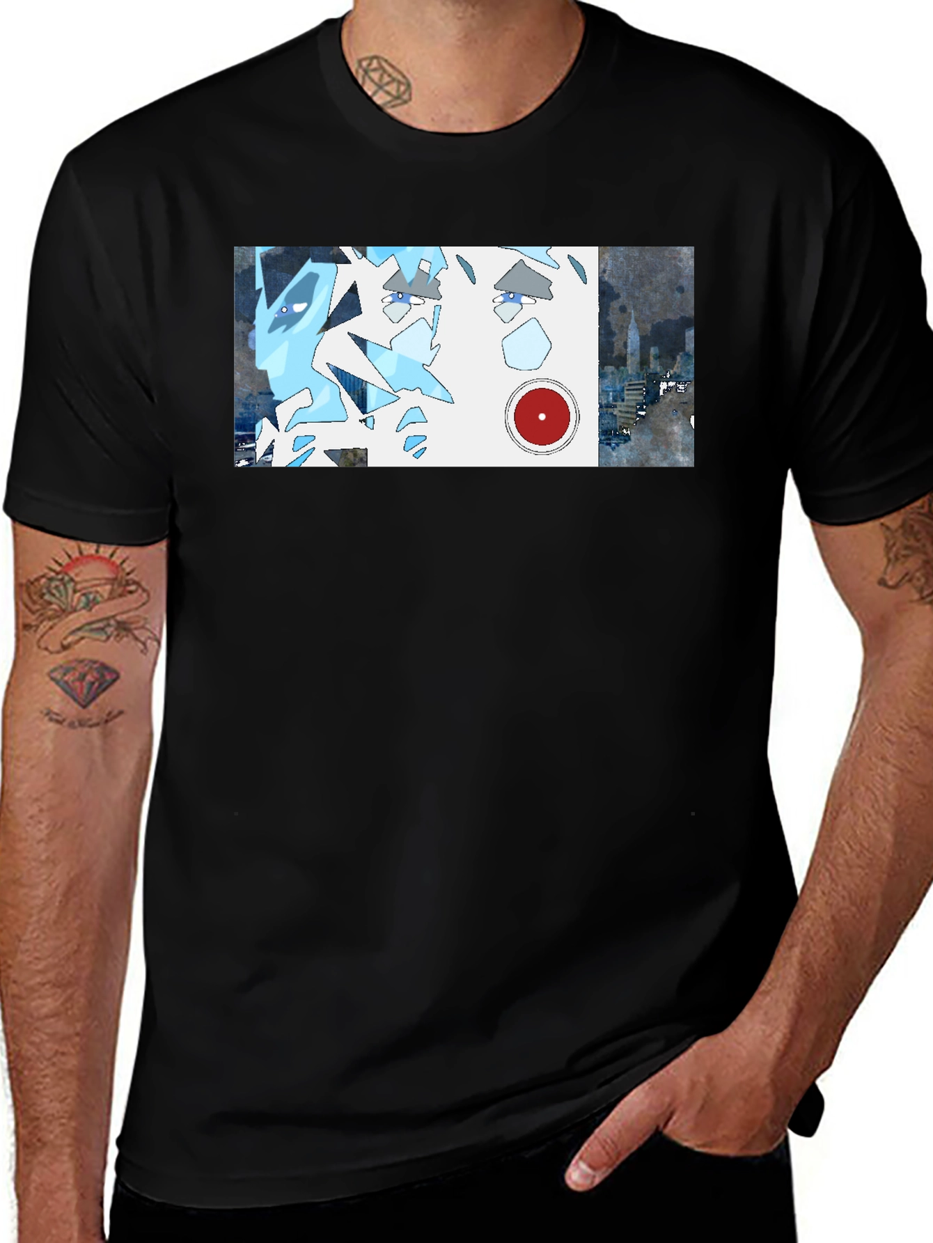 Variant 5 of Abstract Anime Graphic T-Shirt