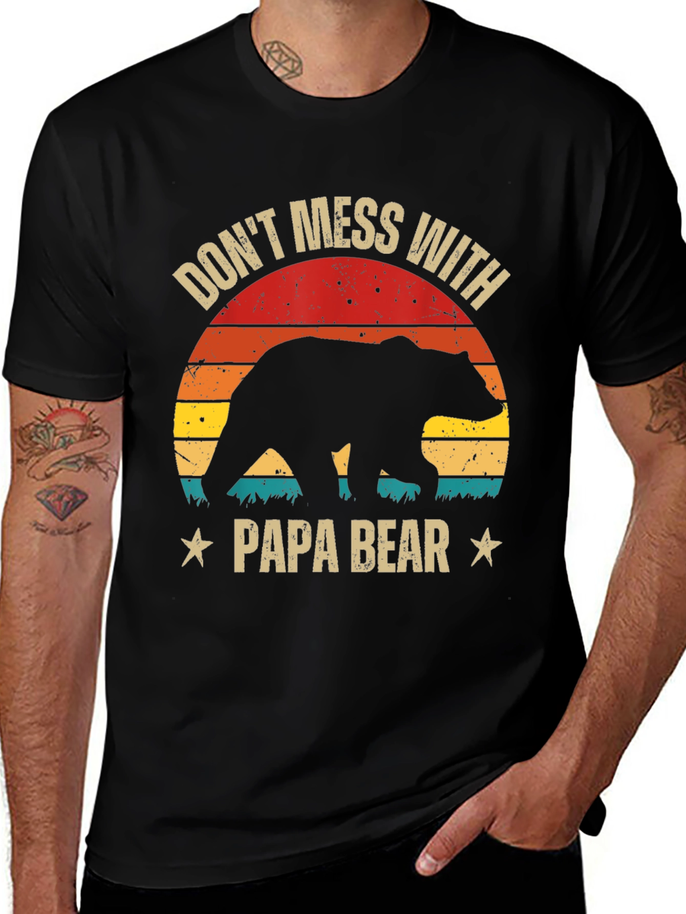 Variant 28 of Don't Mess With Papa Bear Graphic T-Shirt
