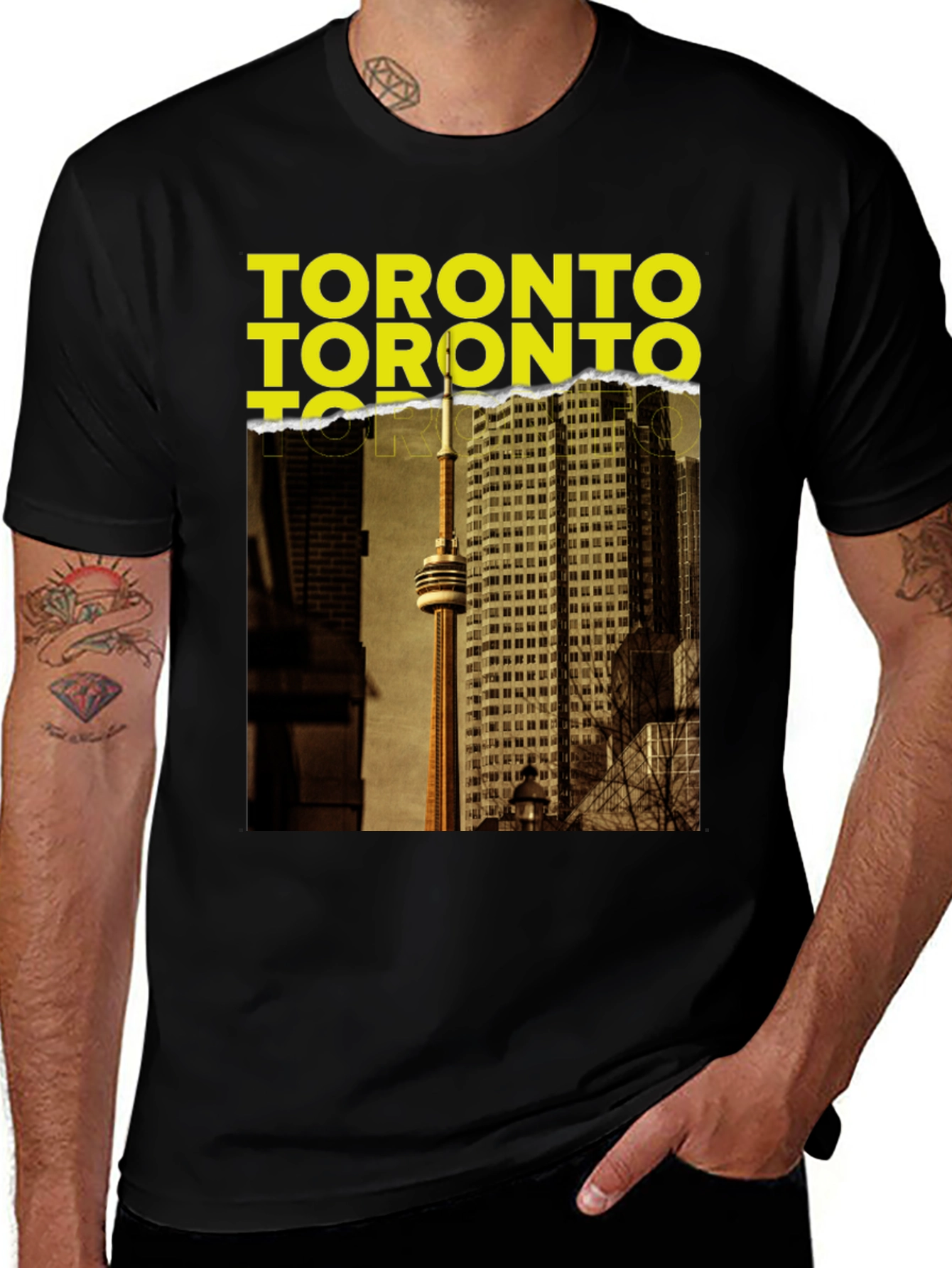 Toronto Graphic Tee - Cityscape Crewneck T-Shirt