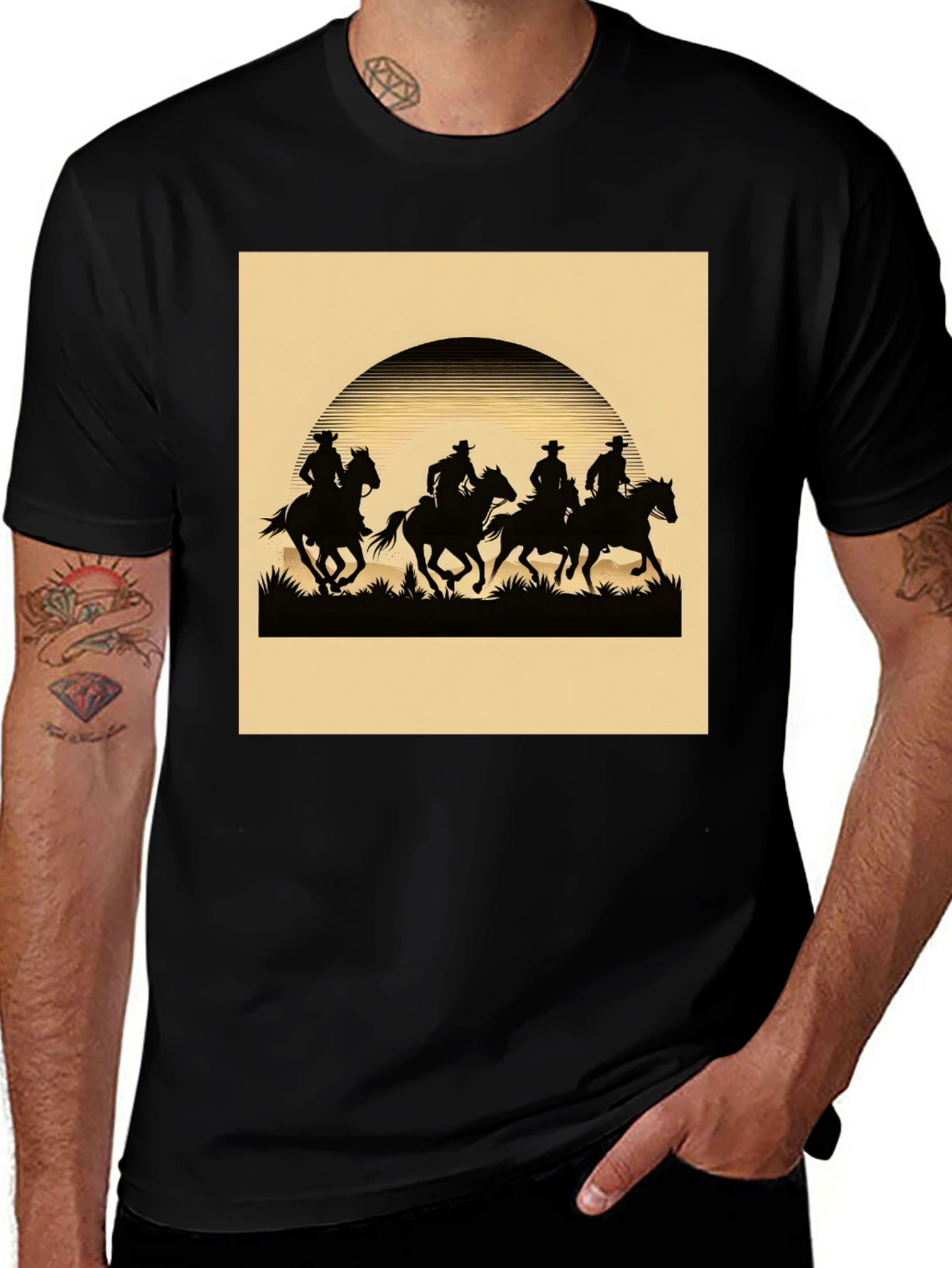 Variant 8 of Cowboy Silhouette Graphic Tee